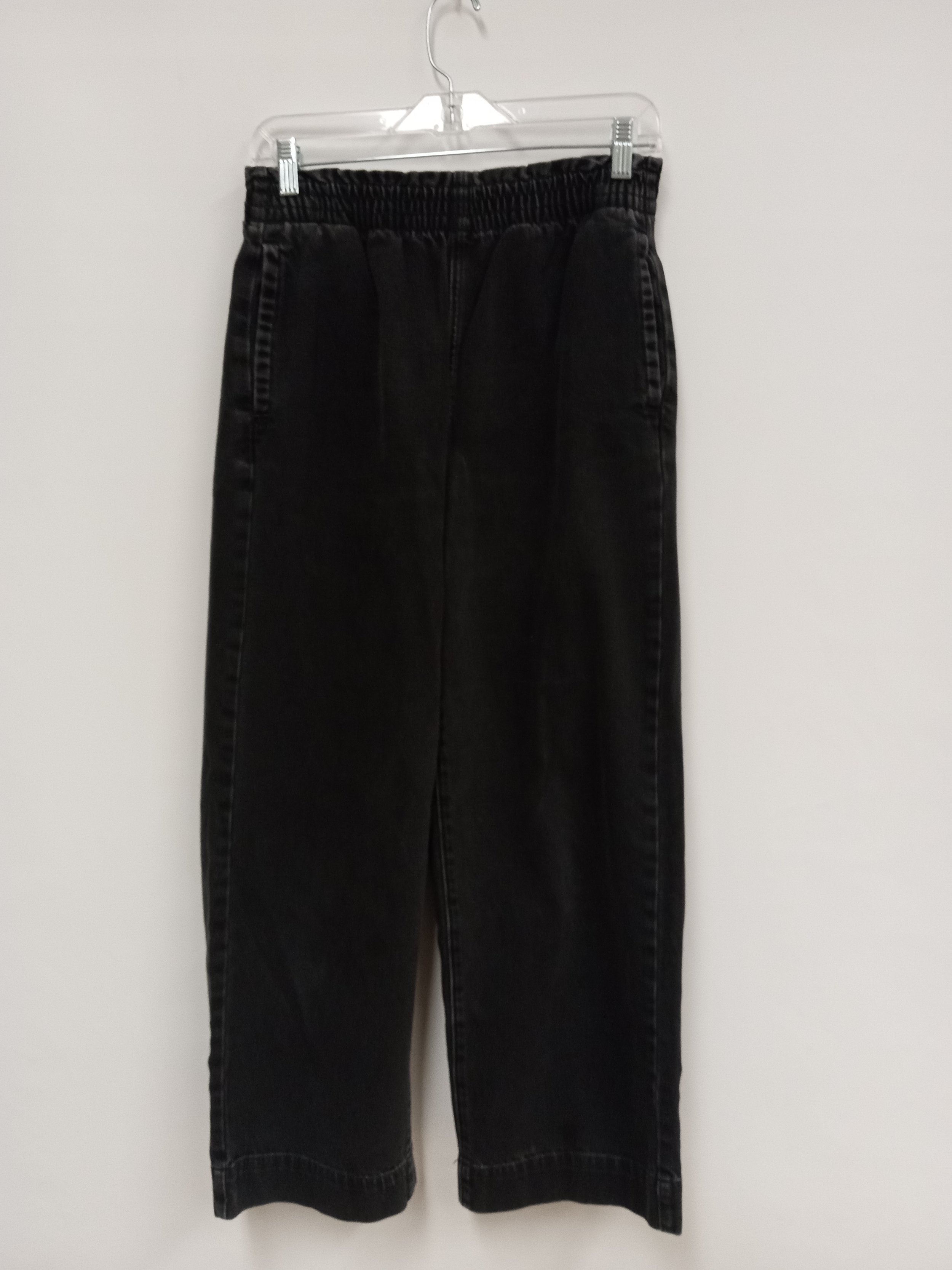 Pantalon jean noir, taille élastiquée, American Eagle, taille 6