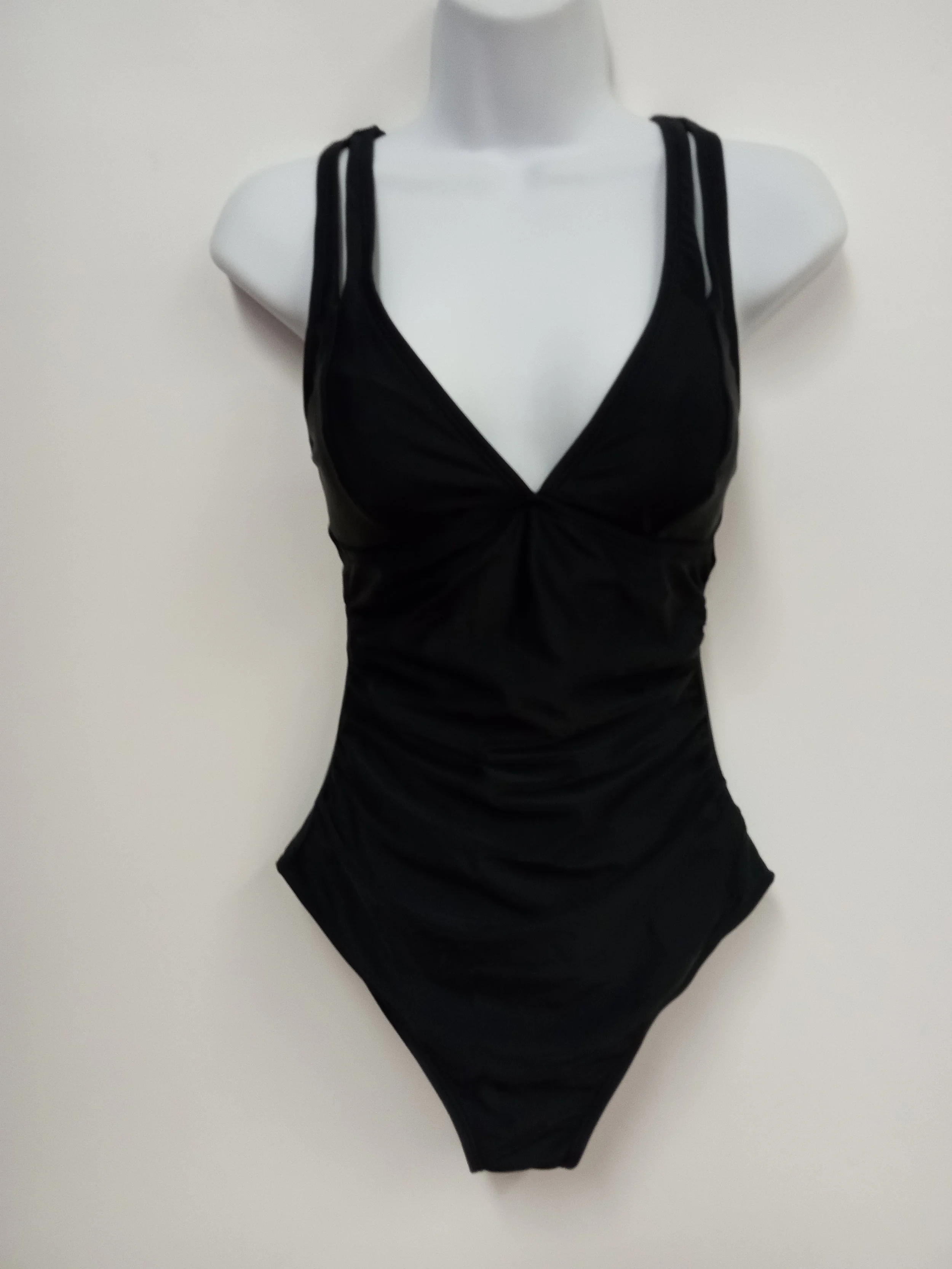 NEUF - Maillot de bain noir, une pièce, Live life on the Beach, S