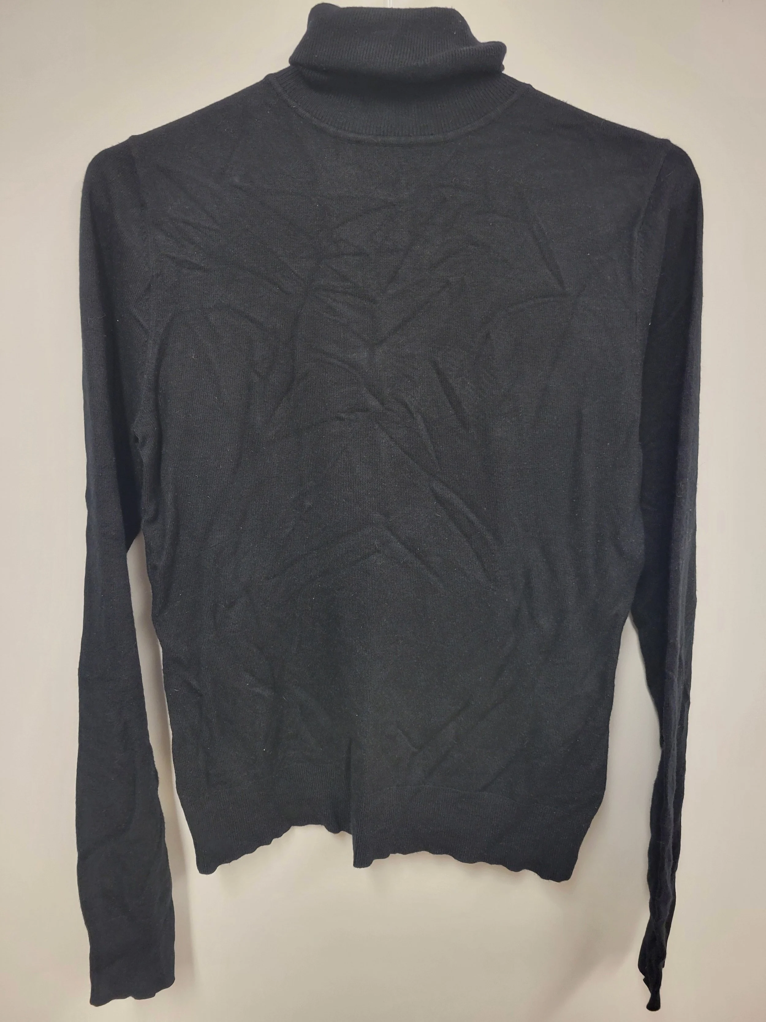chandail noir col roulé, twik, M