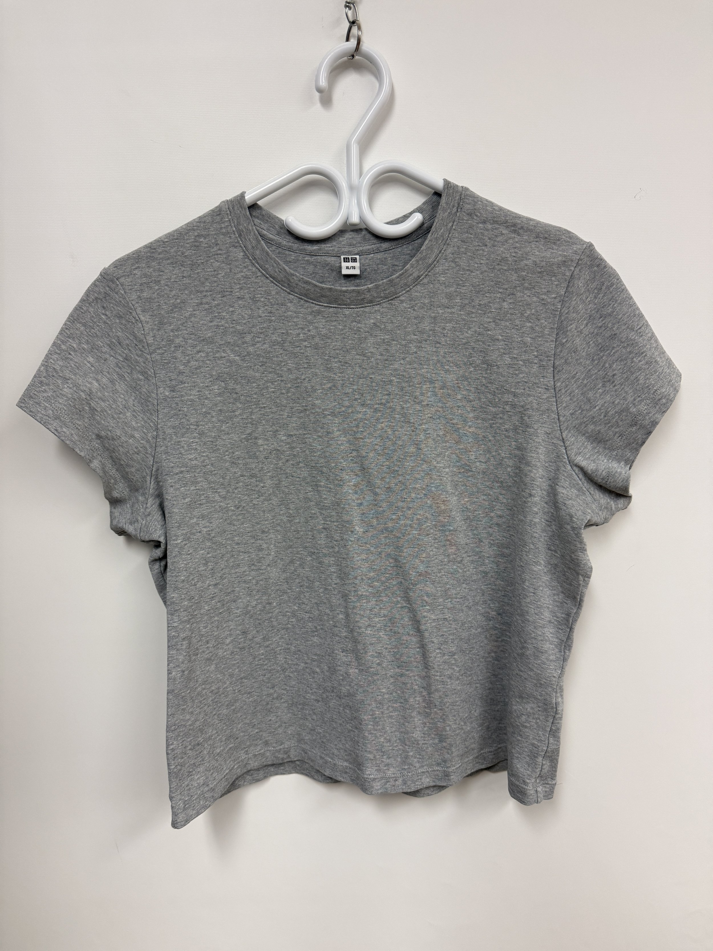 T-shirt en coton gris, XL, Uniqlo