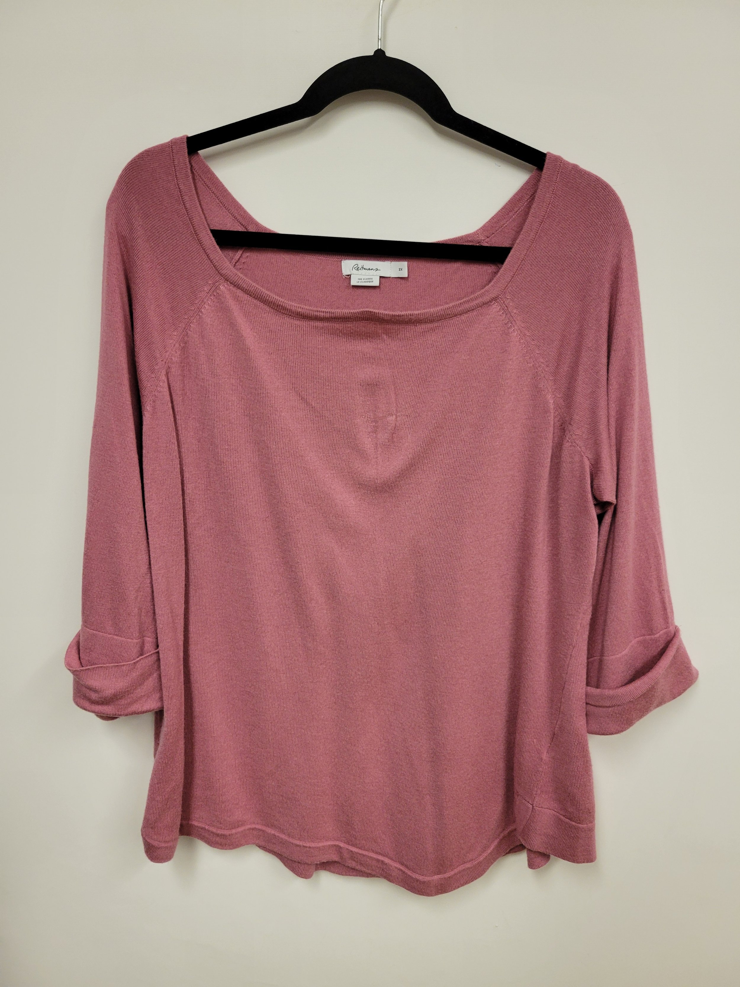 Chandail rose doux, Reitmans, 2X