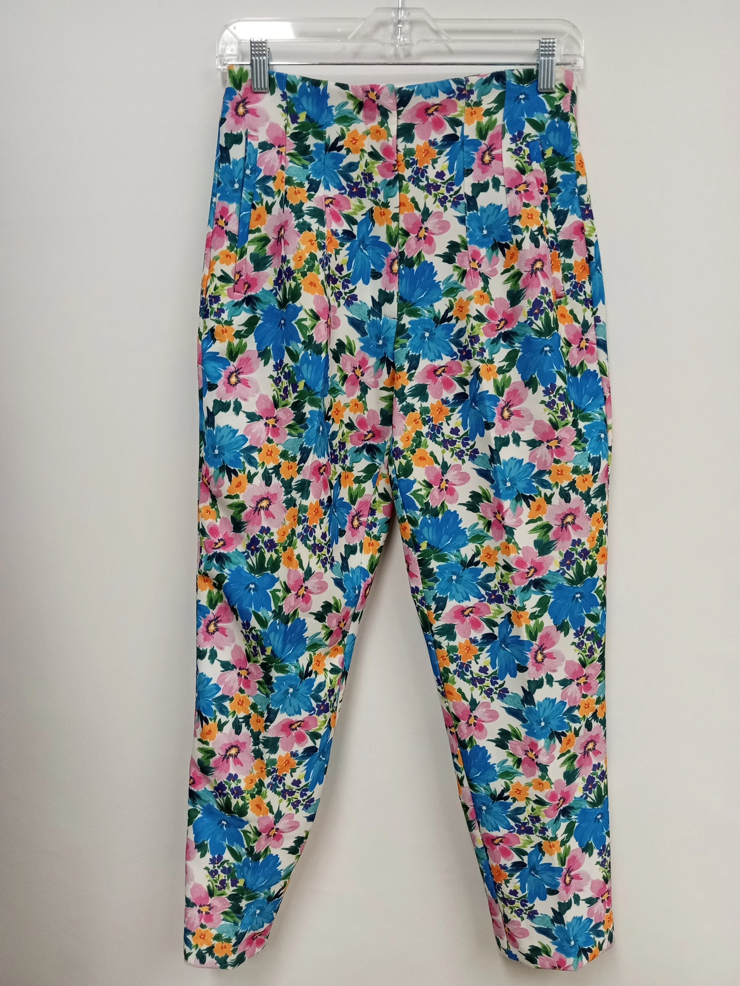 Pantalon fleuri, taille haute, Zara, Taille M