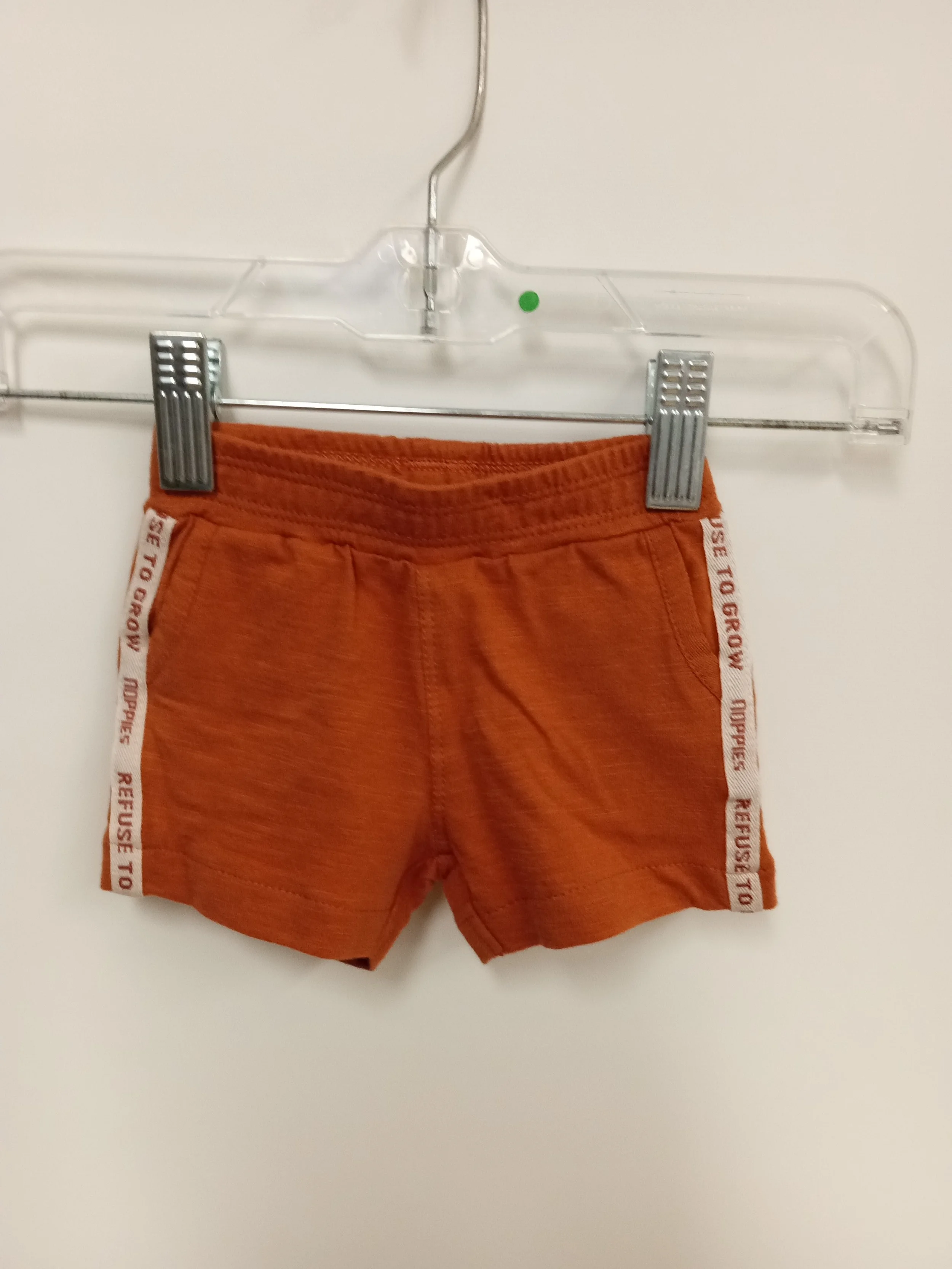 short rose corail, noppies, taille 1-2 mois
