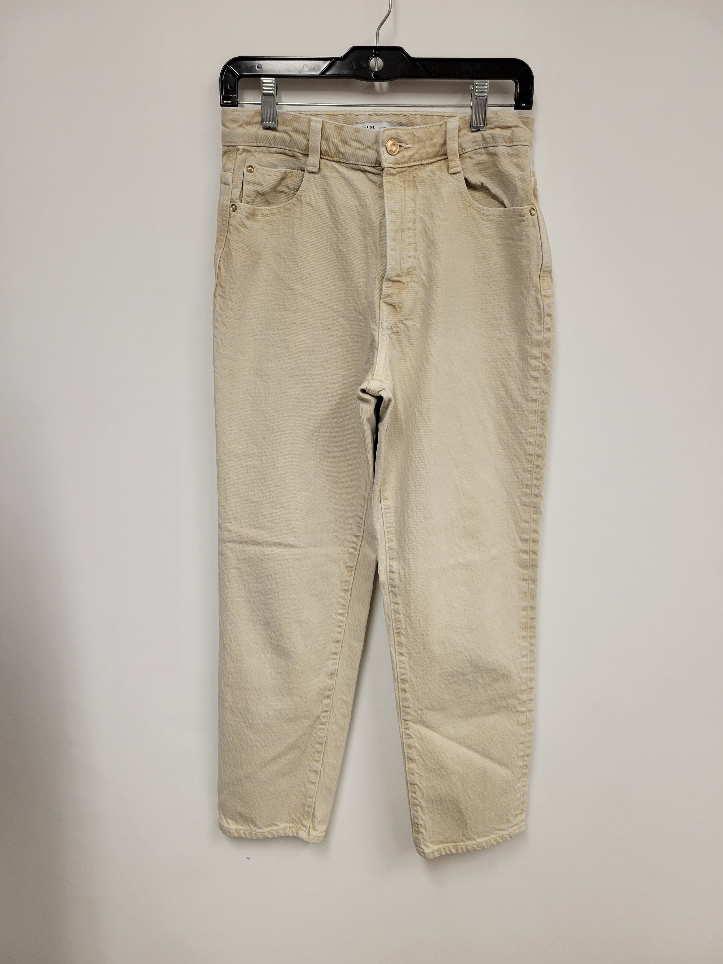 Jean beige taille haute, Zare, taille 6