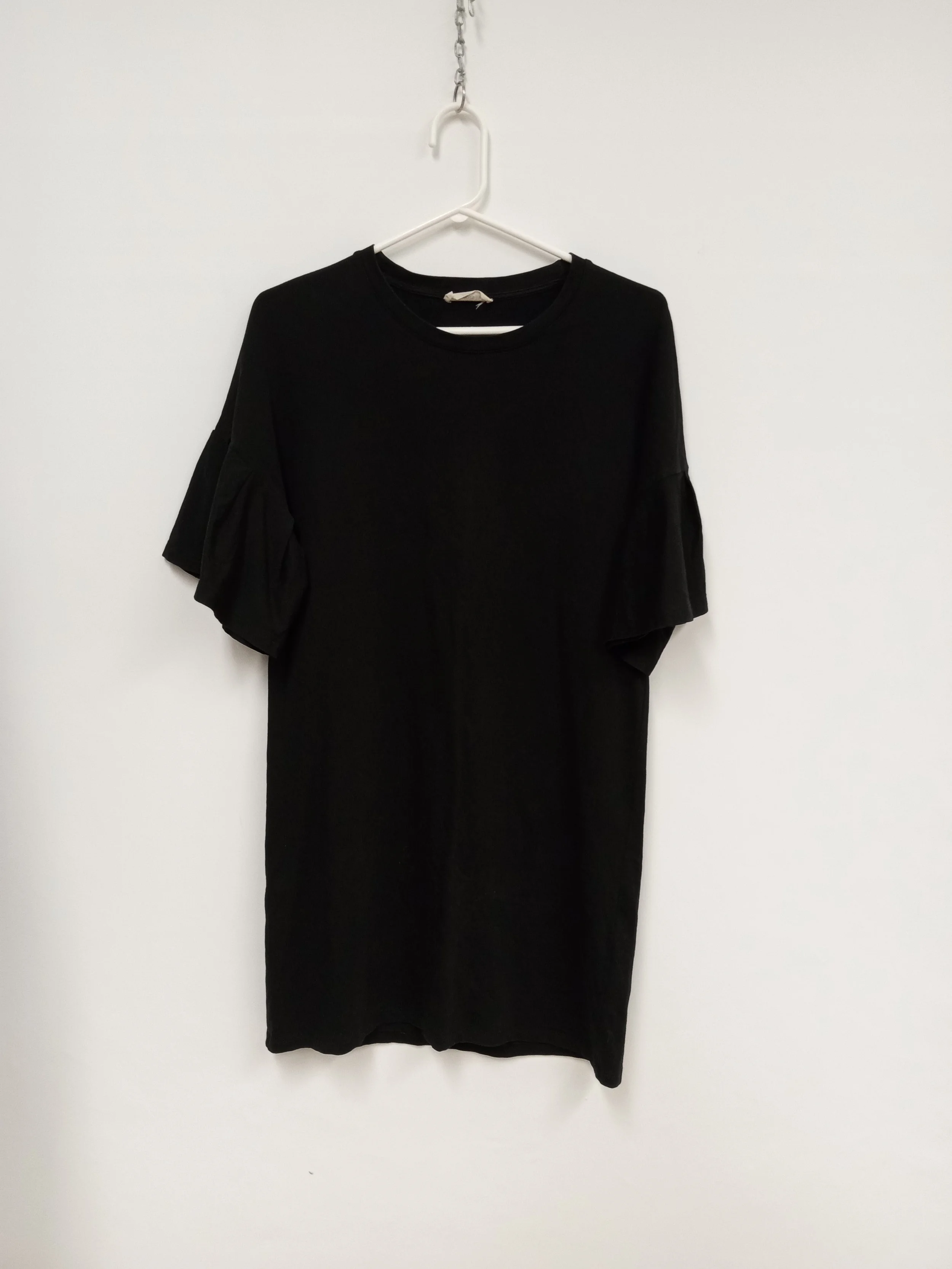 Robe noire manches courtes, 100 % coton, 24COLOURS, 34 XS