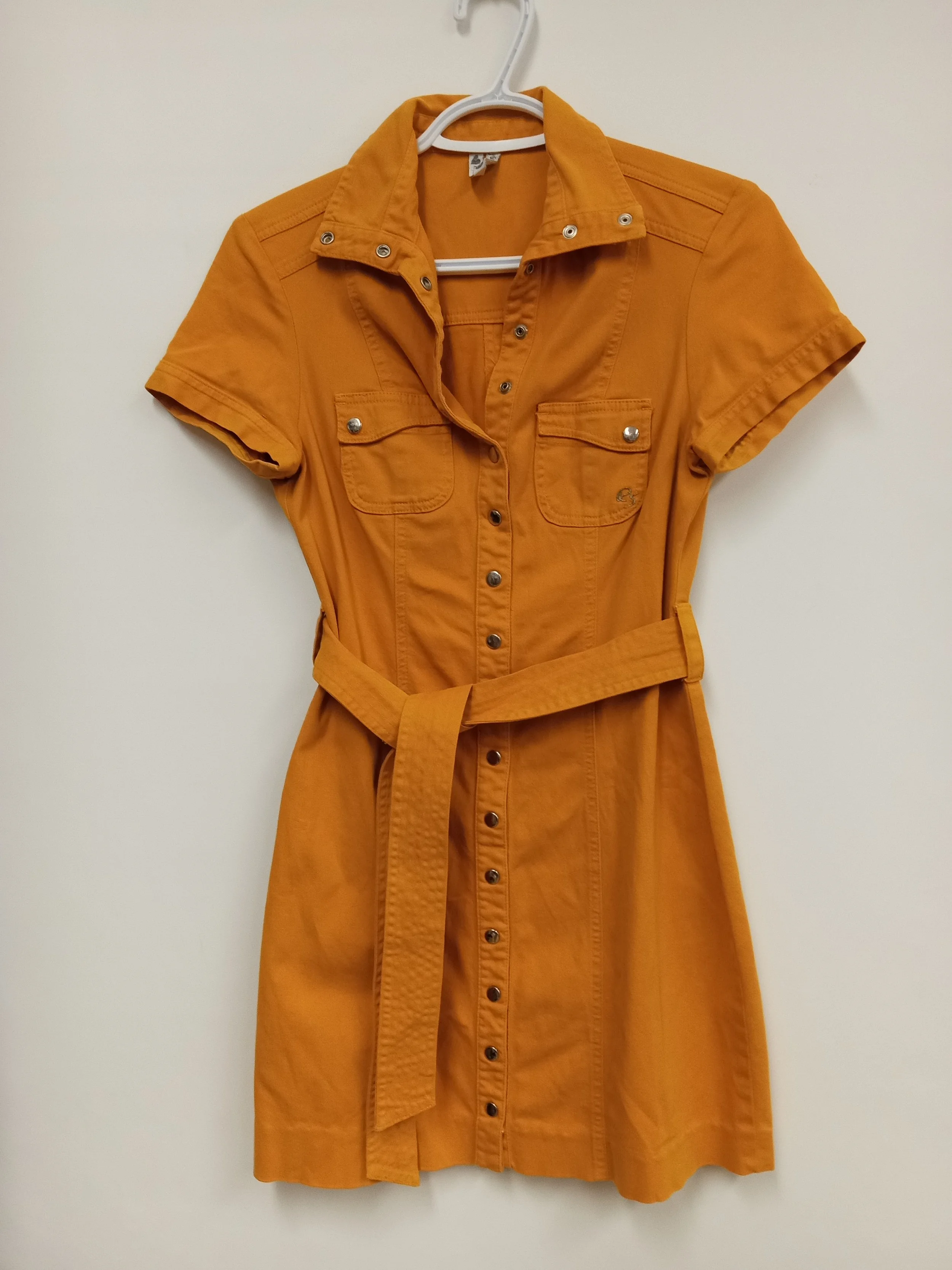 Robe jeans jaune moutarde, RAG'STYLE, M