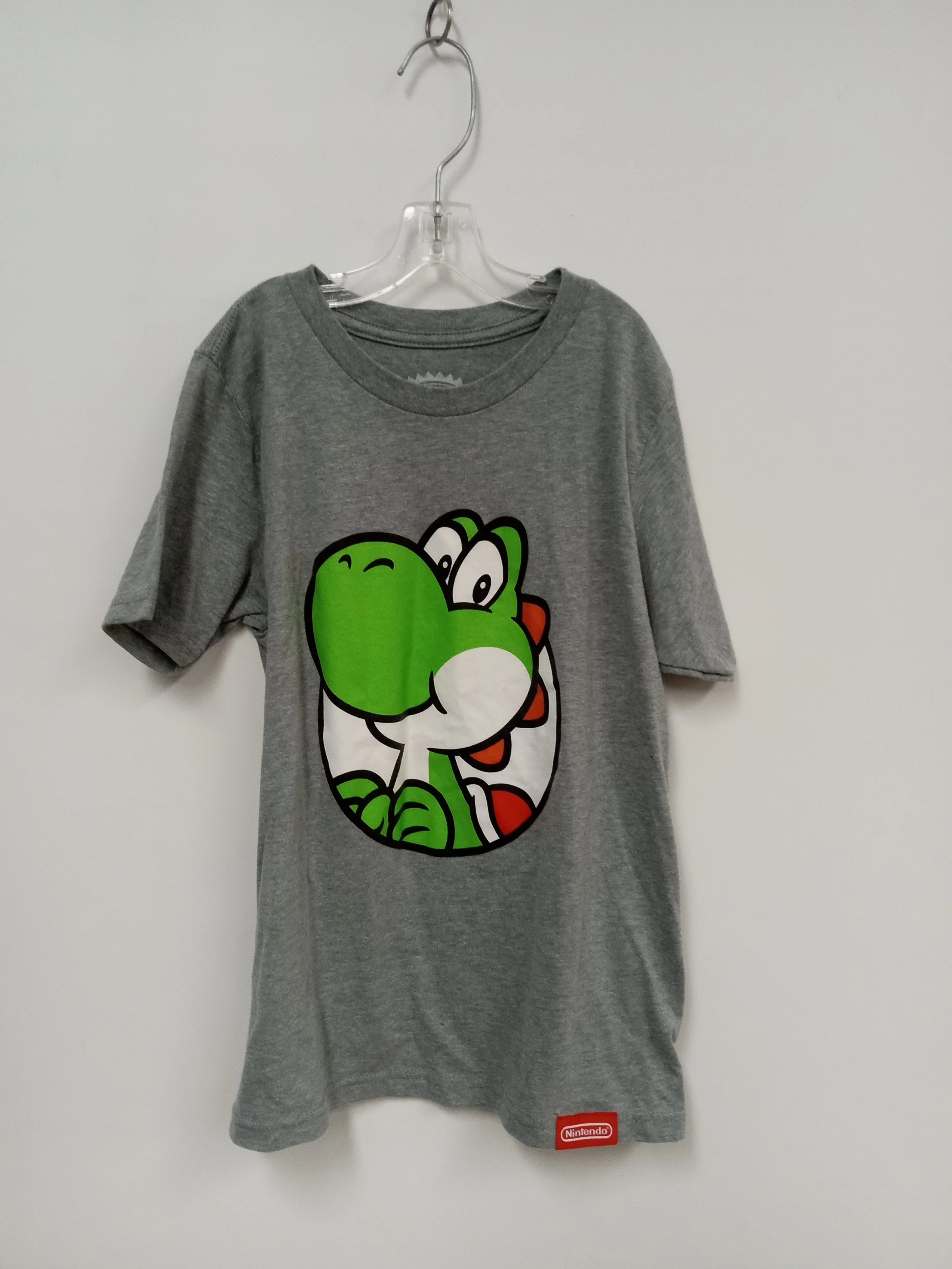 T-Shirt (Coton/Polyester), Gris avec logo, NINTENDO Official Seal, M