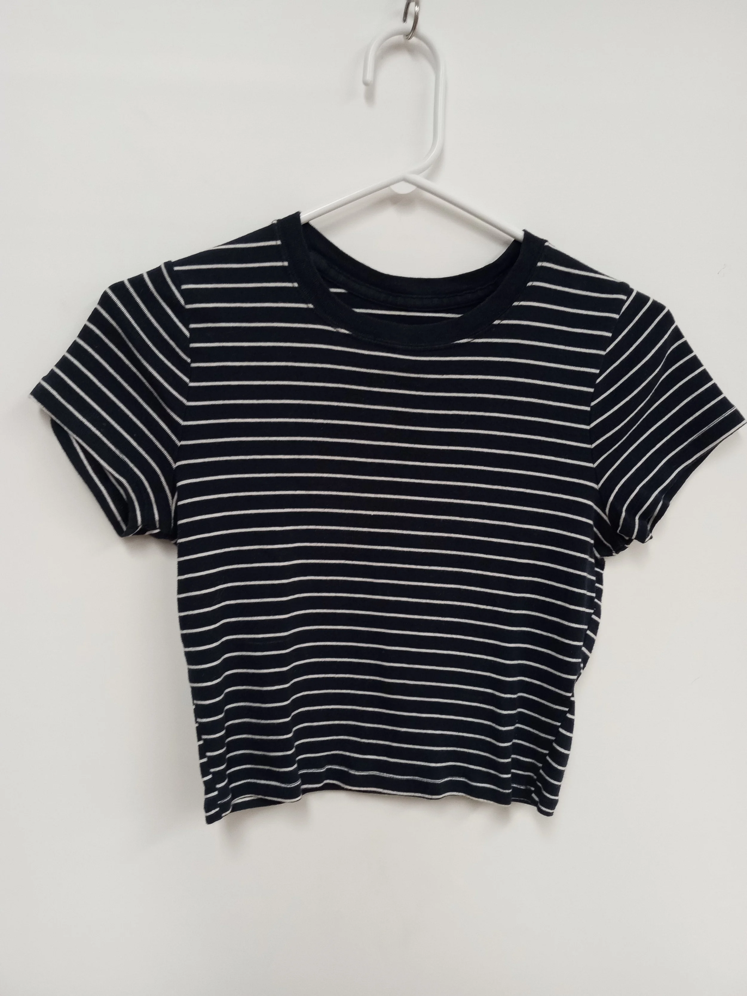 Crop top marine rayé, Hollister, M
