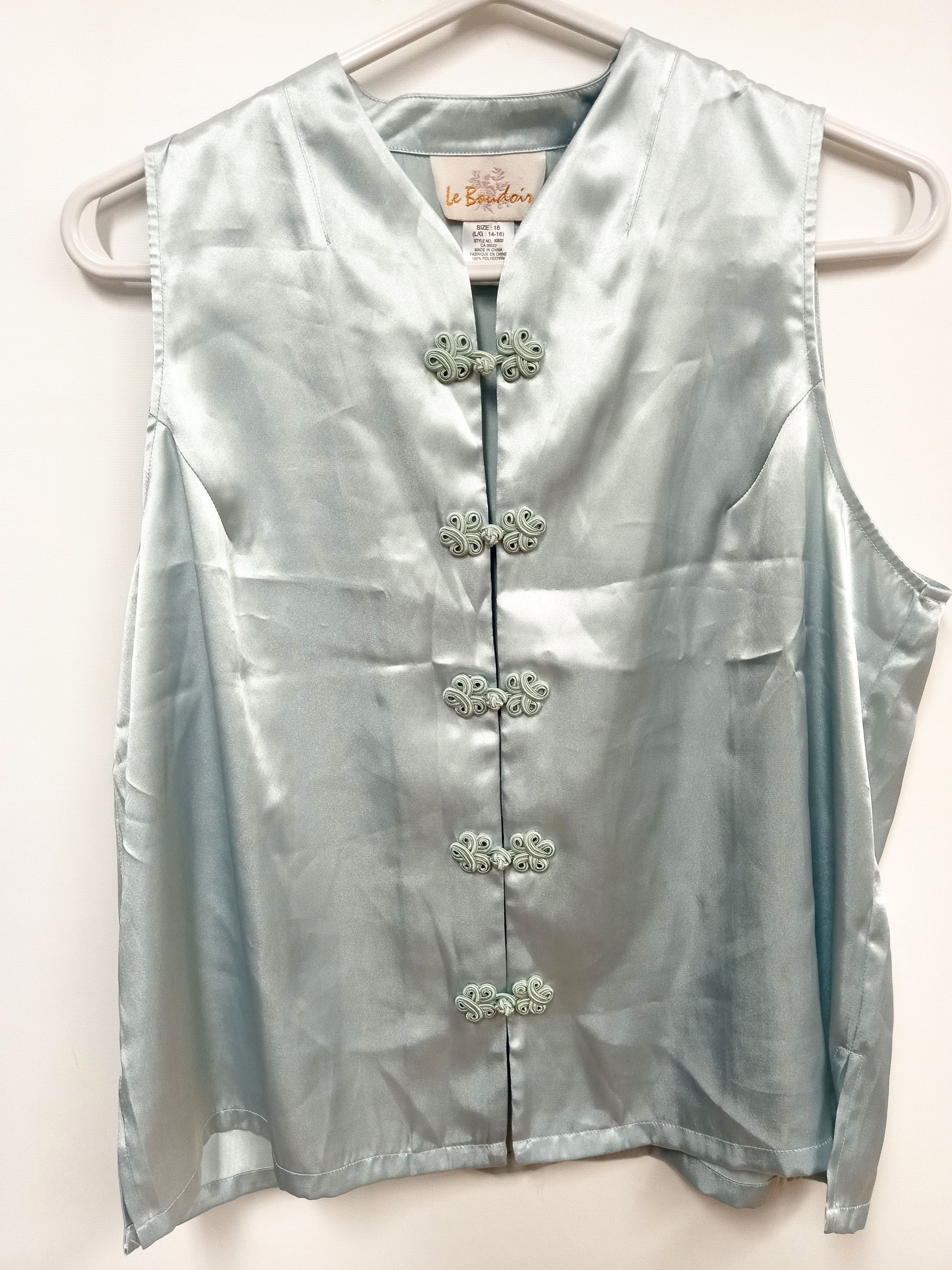Haut lingerie turquoise, Le Boudoir, 16 (XL; L dans l'entreprise)