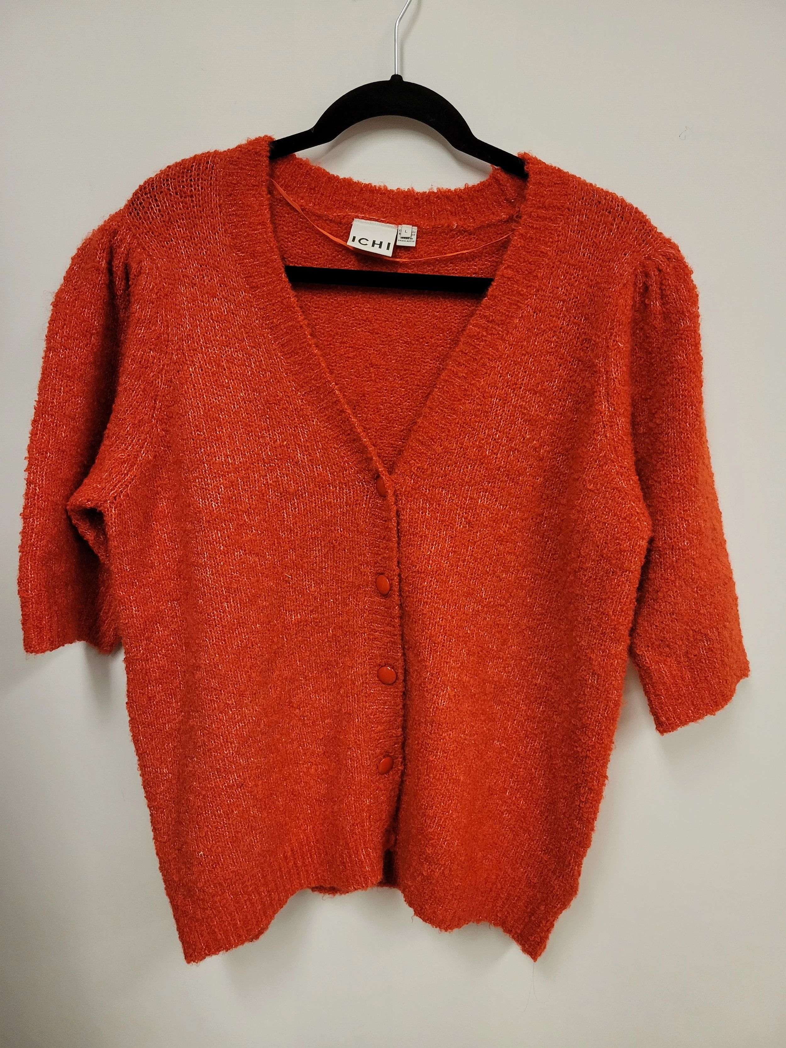 Chandail en acrylic+polyester, Orange, Ichi, L