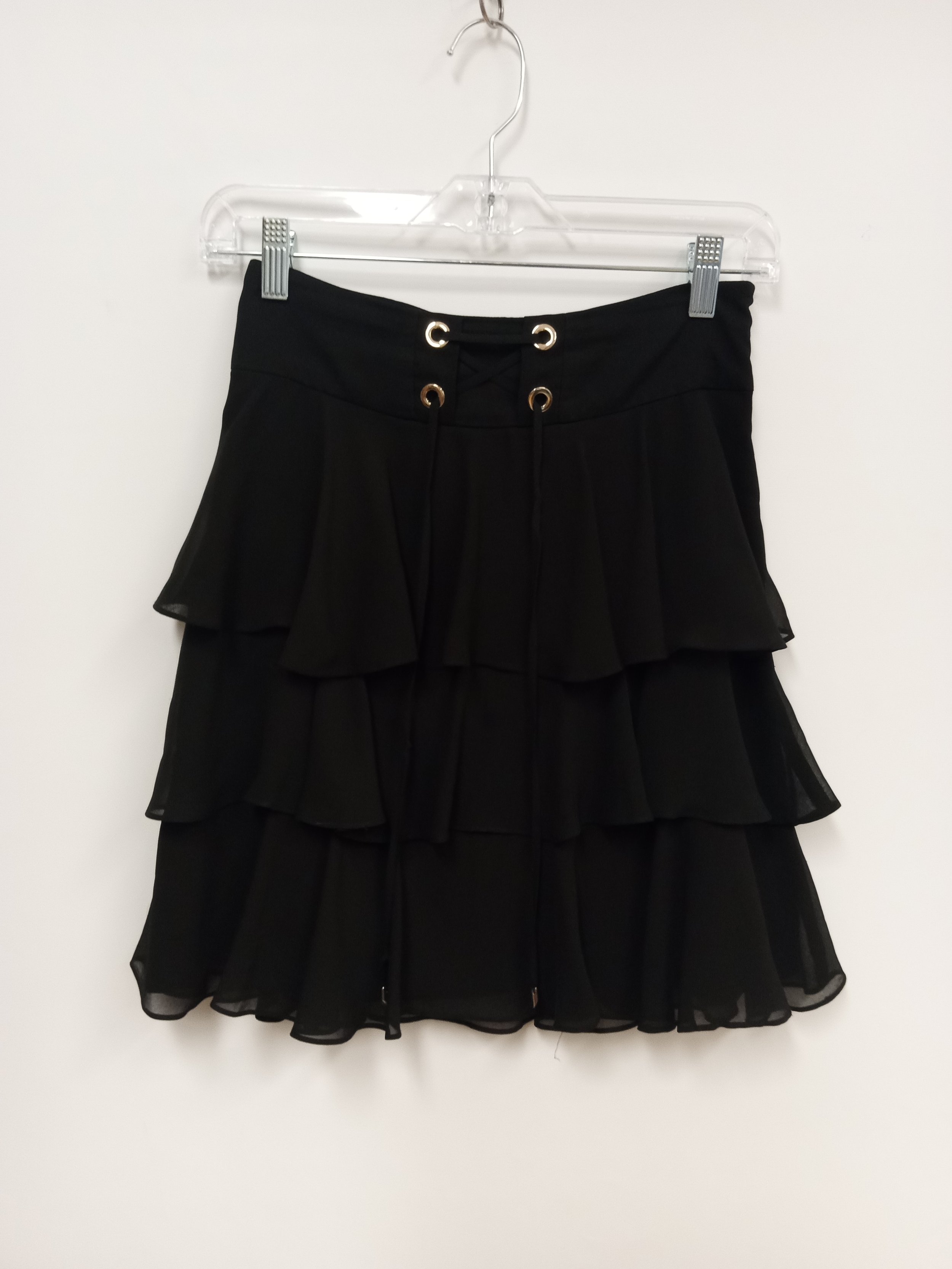 Jupe avec volants, noir, Marciano, XS