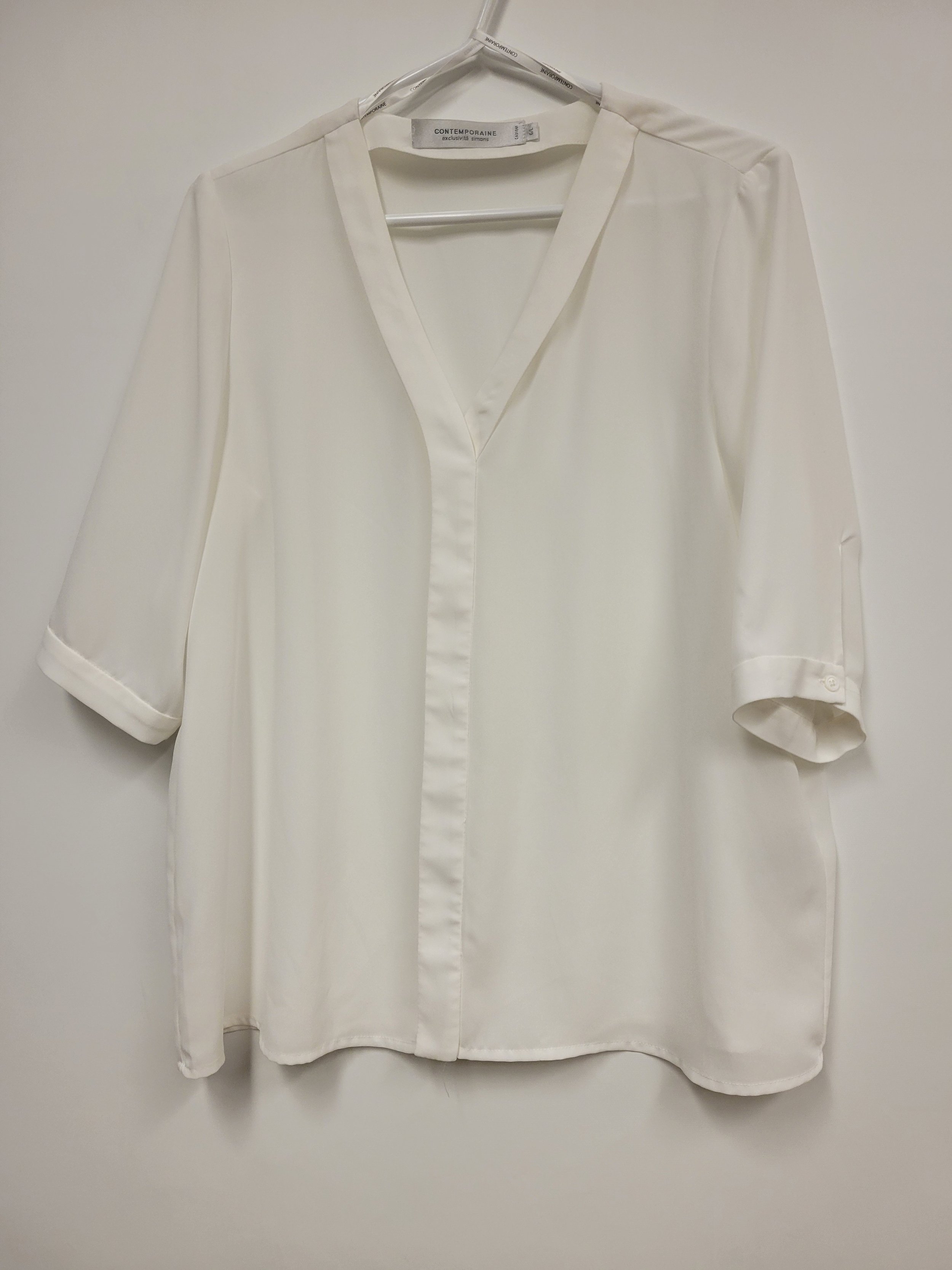 chemise blanche, contemporaine, L
