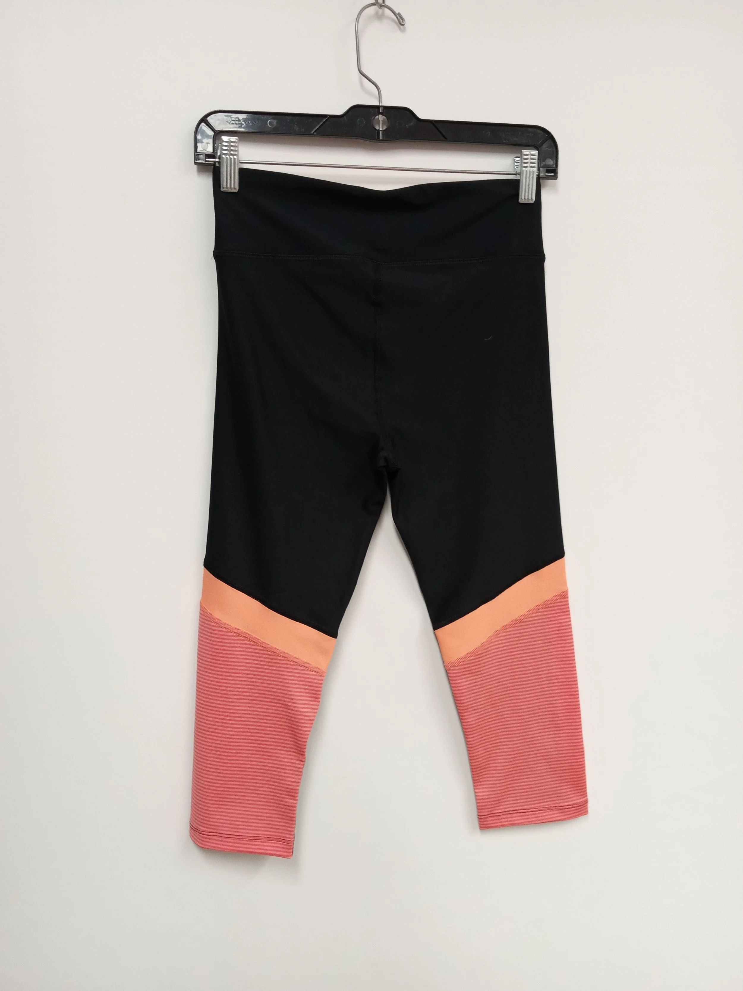 Legging noir et corail, Underarmor, Taille S