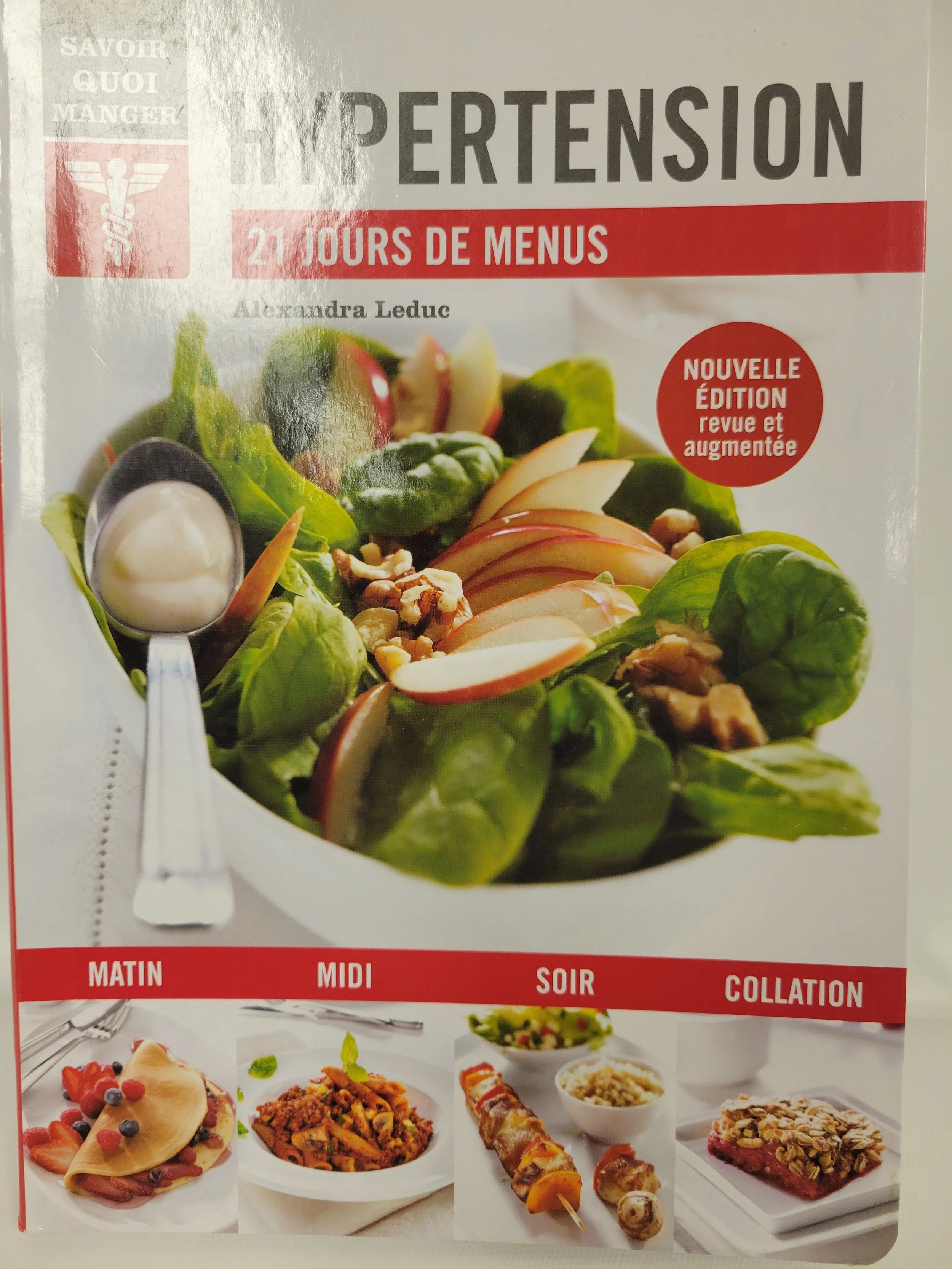 hypertensions 21 jours de menu, alexandra leduc