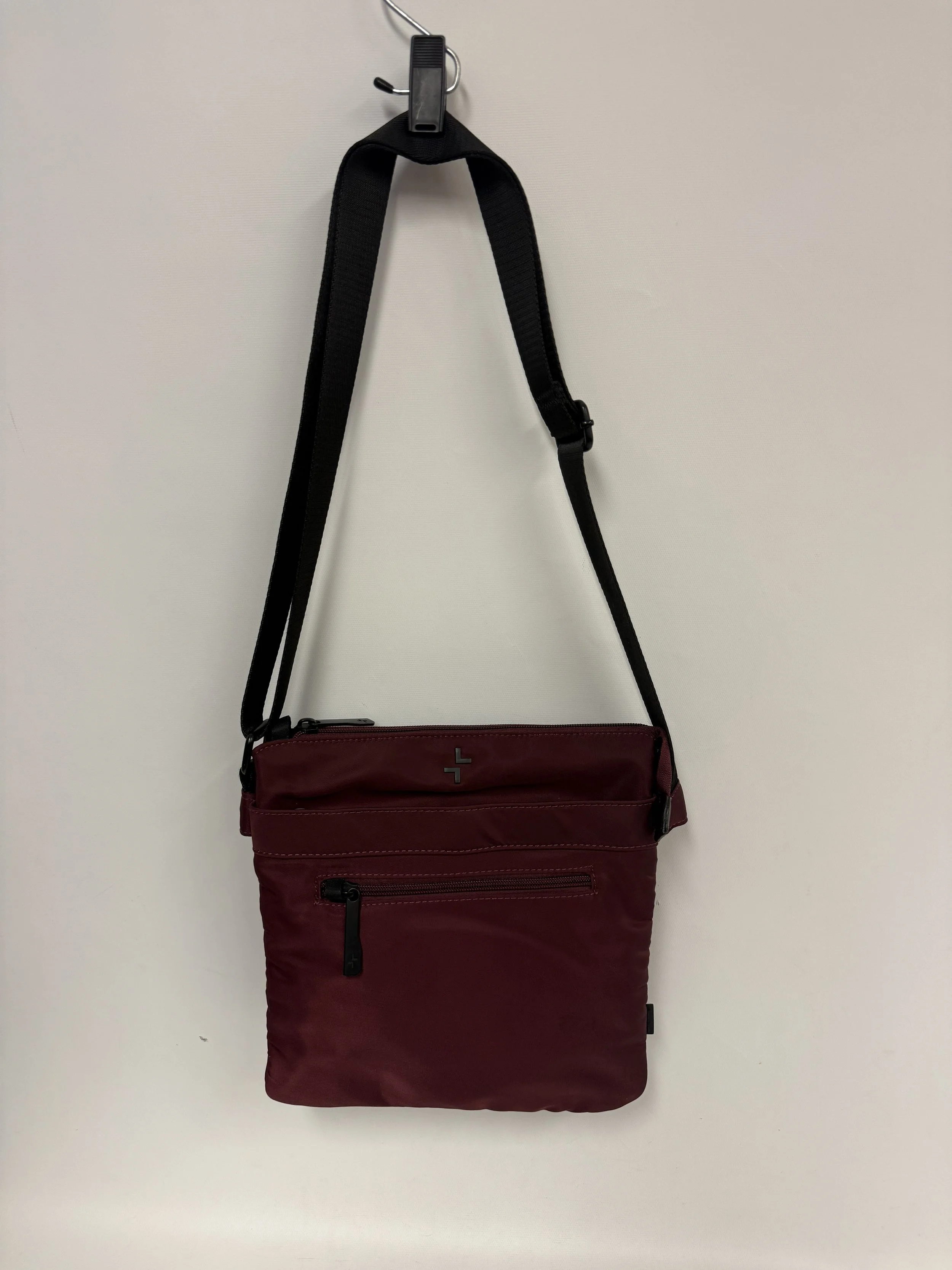 Sac en bandoulière, bourgogne, Tracker, 25 x 26 cm