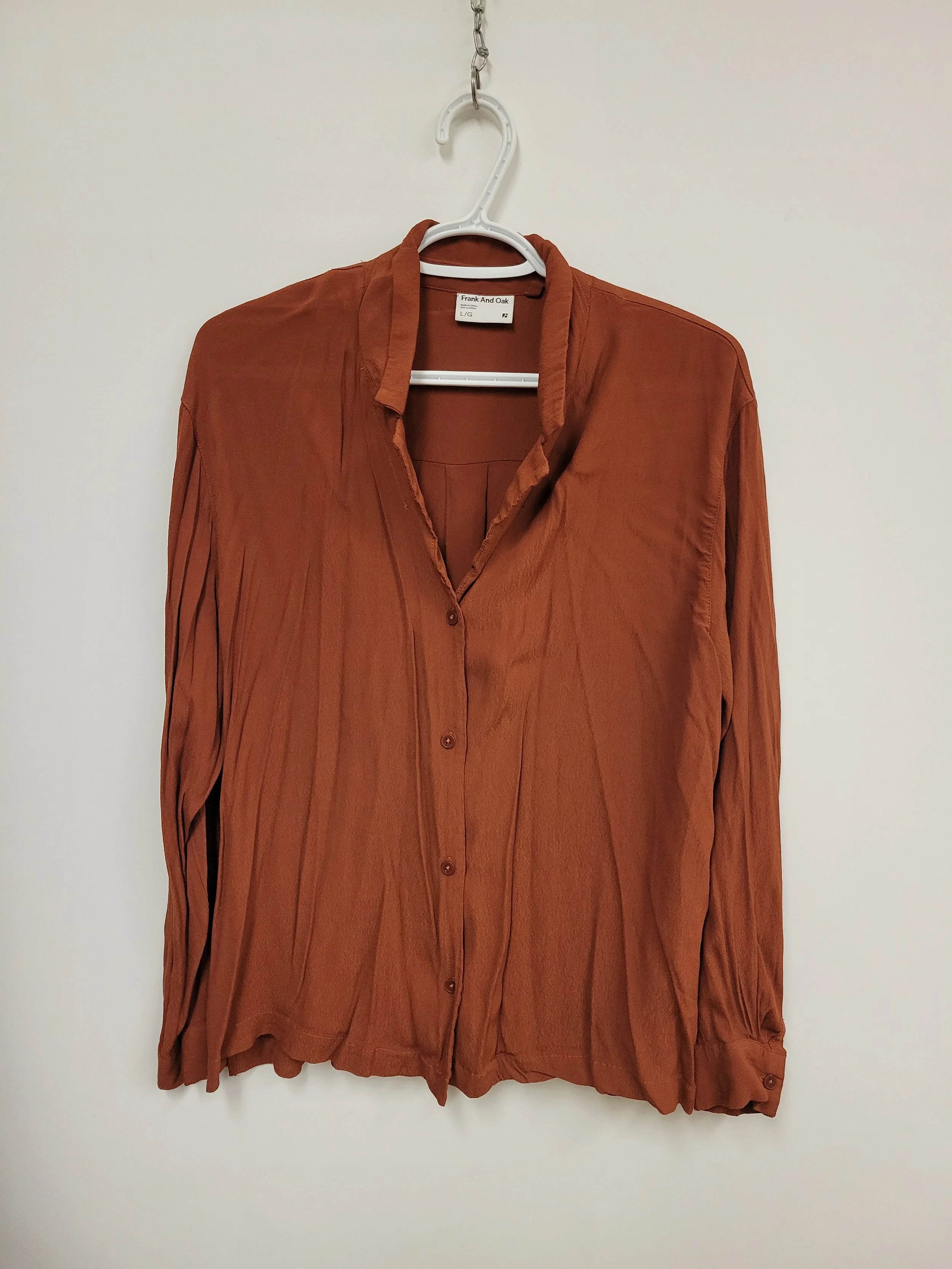 Chemise terra cotta, Frank and Oak, L