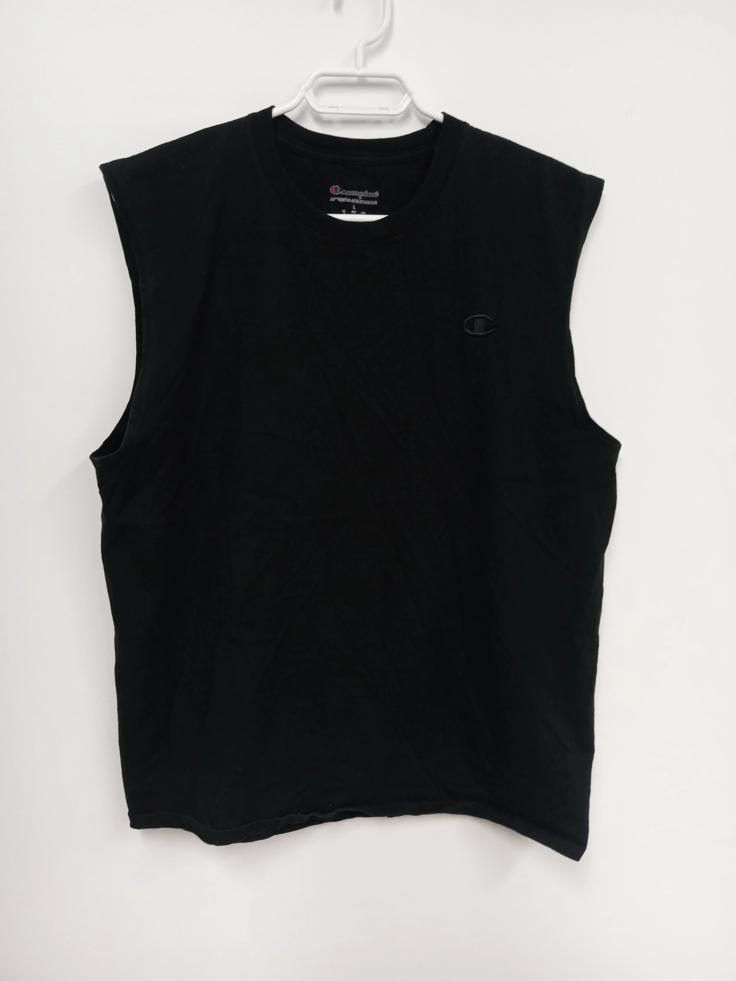 Haut noir, Champion, Taille L