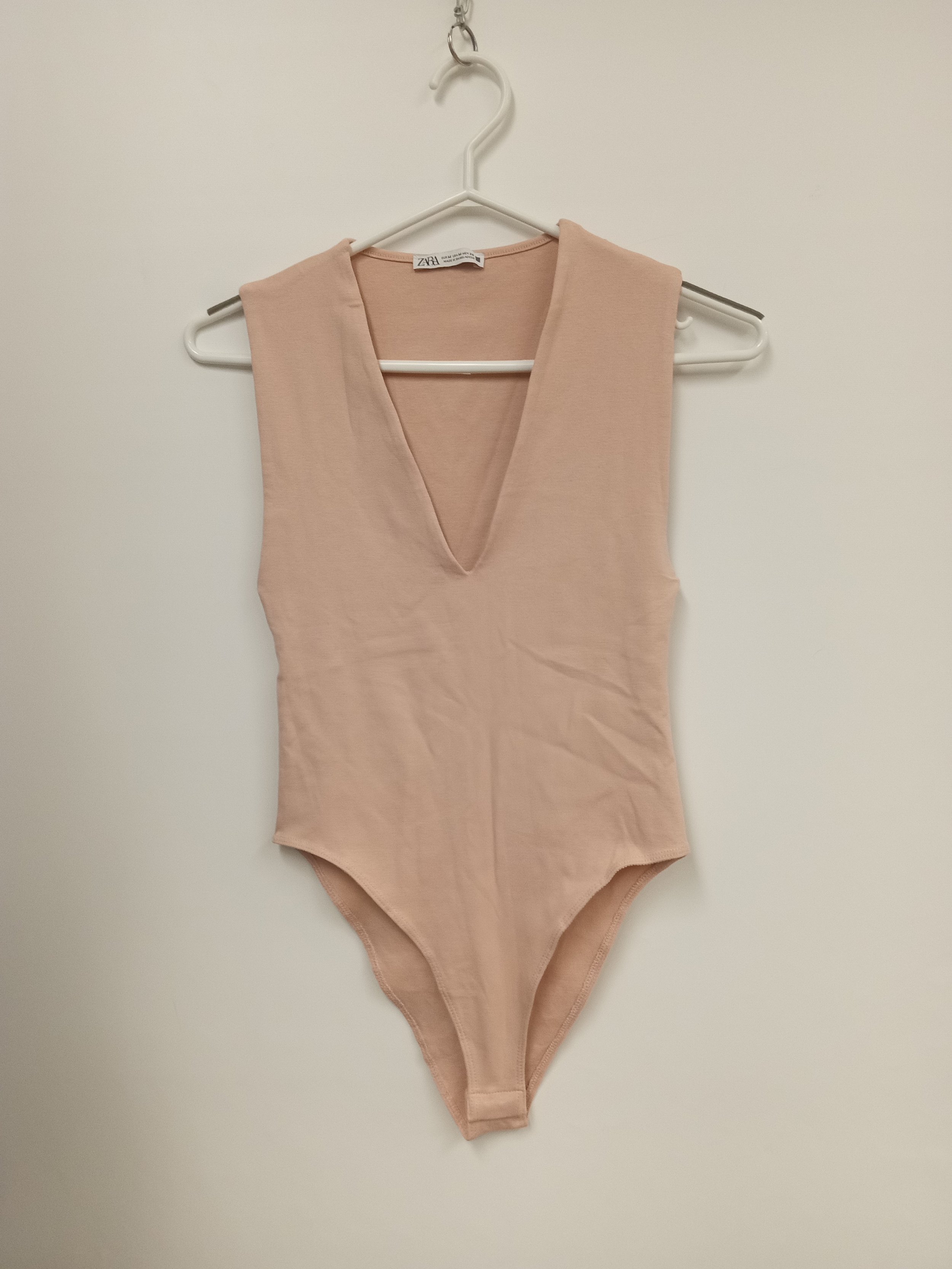 Combinaison sans manches (Coton/Elastane), Rose, ZARA, M