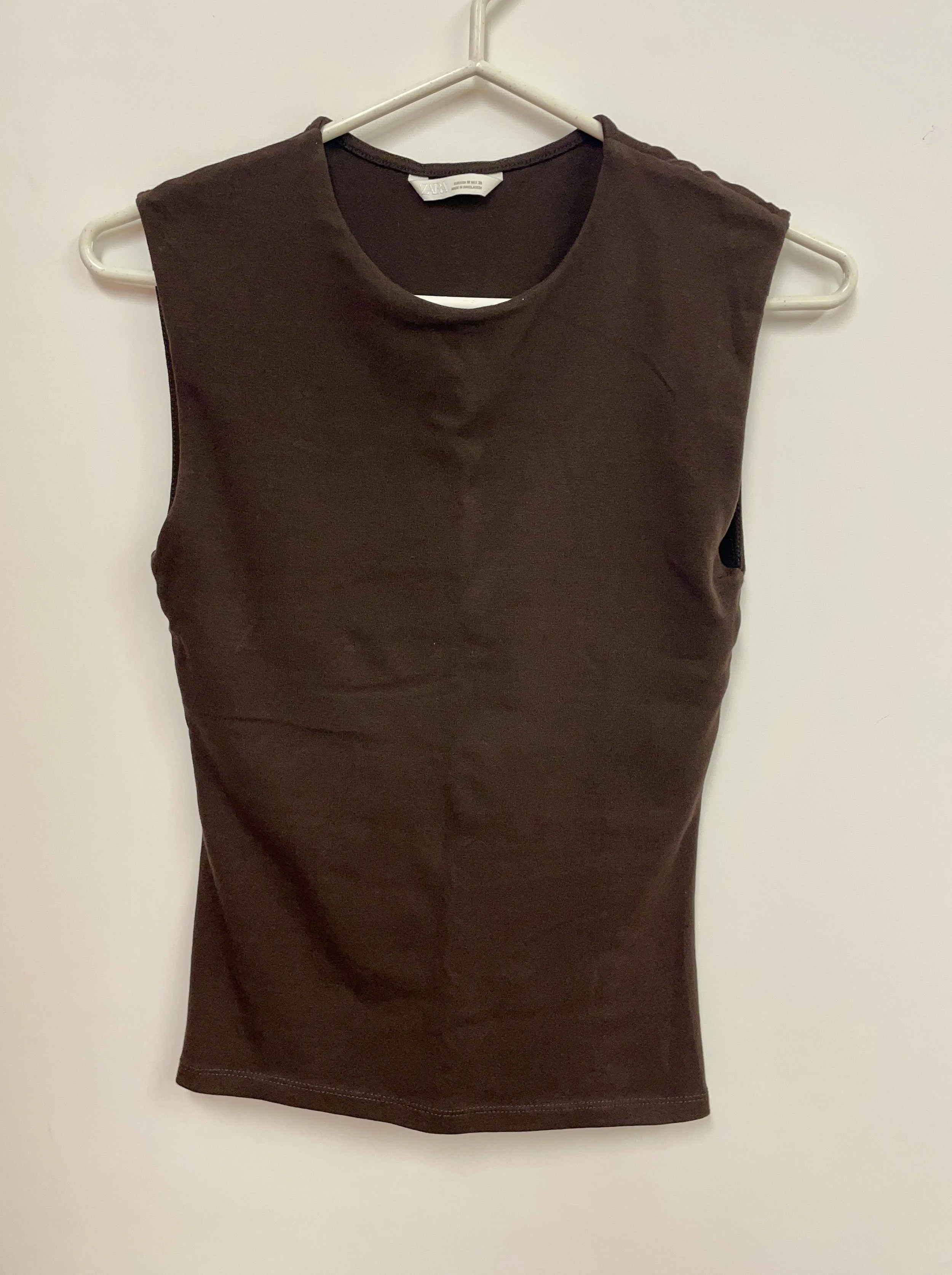 Camisole brune, ZARA, Medium