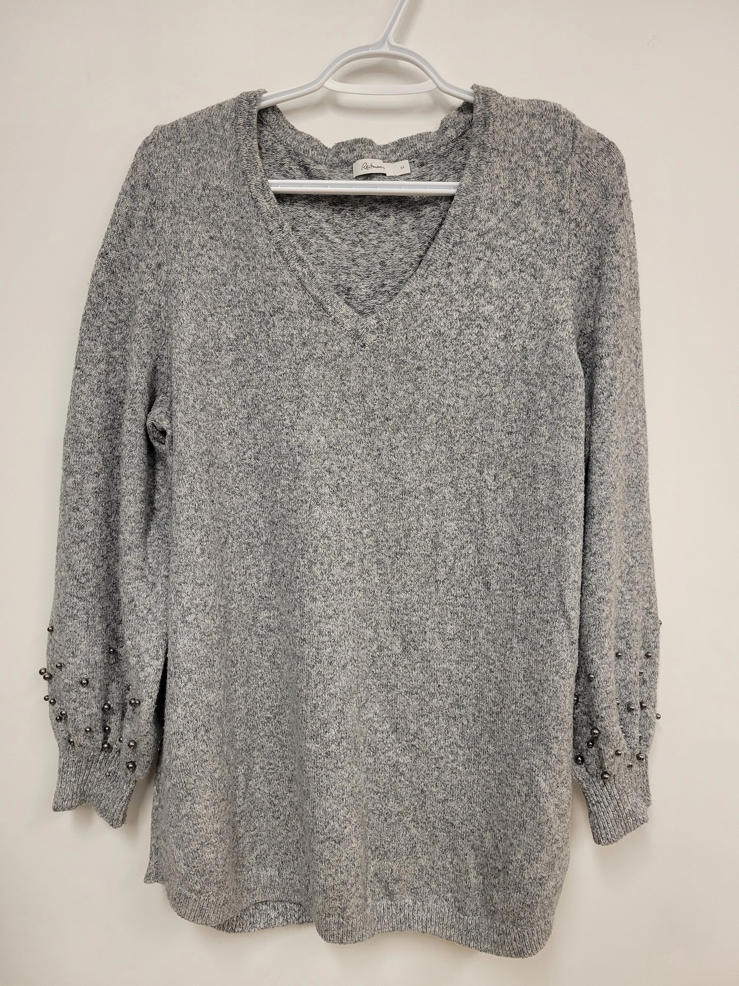 Haut chaud gris noir, Reitmans, 2X