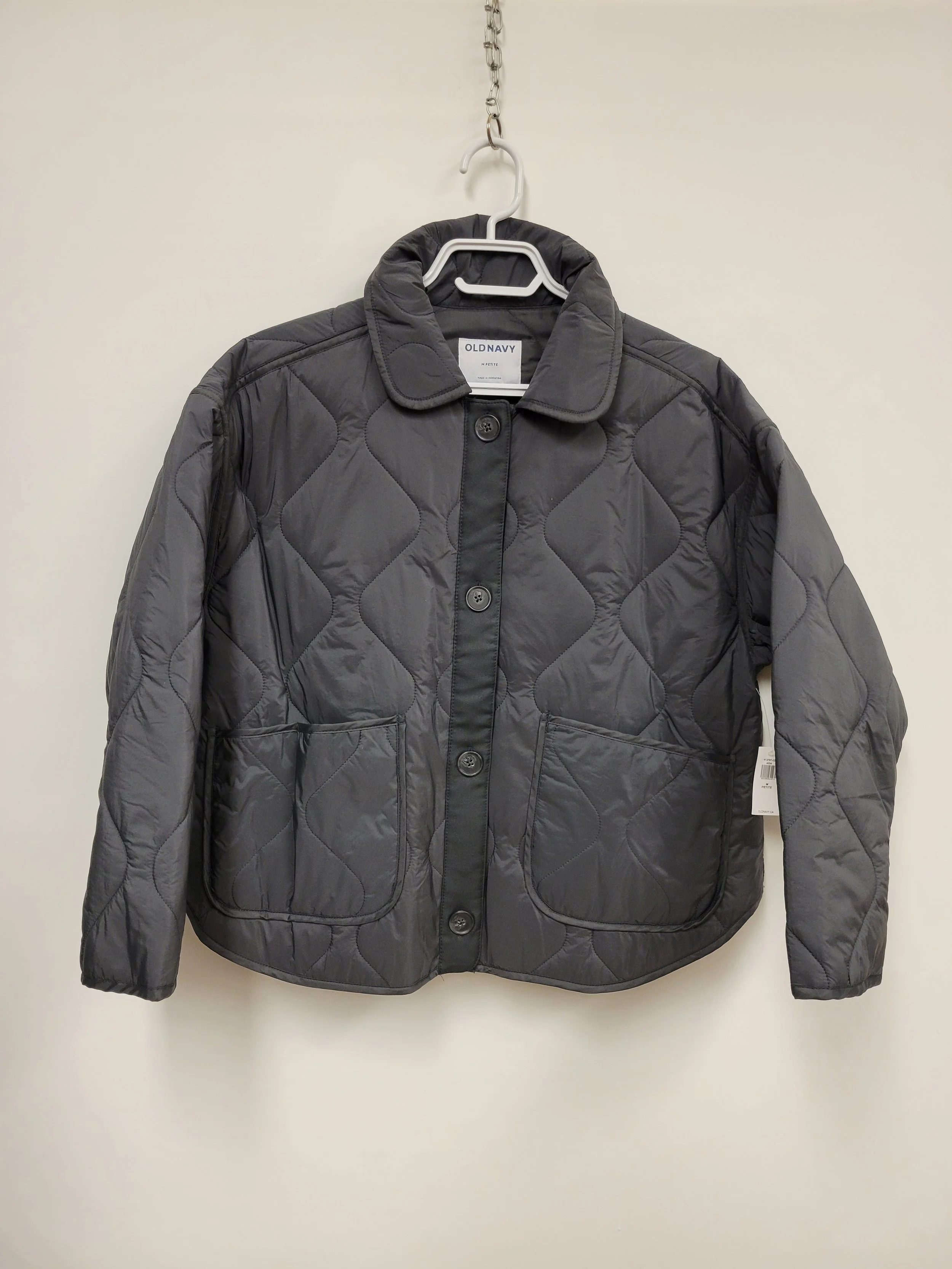 NEUF - Manteau léger gris, Old Navy, M (petite)