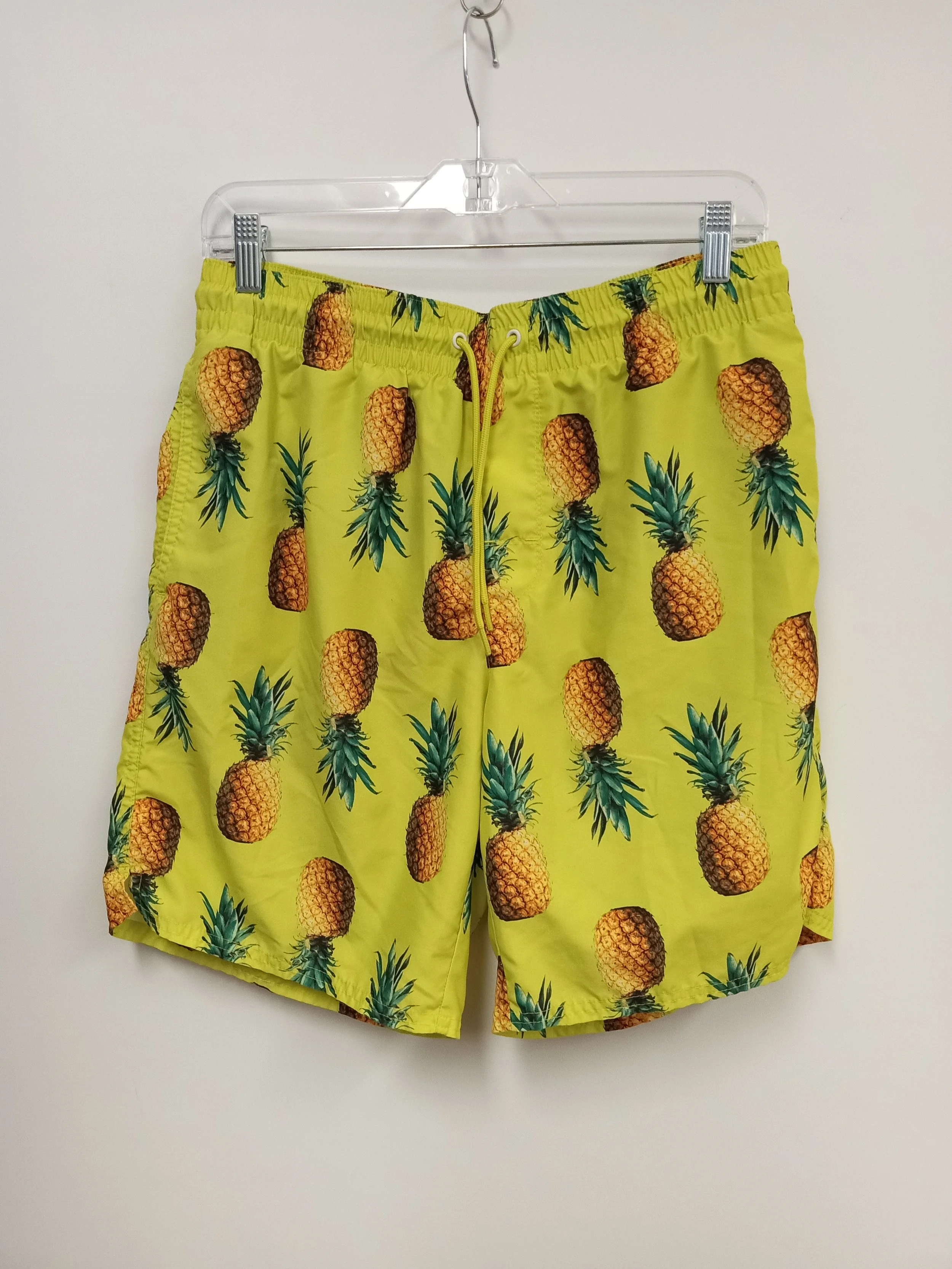Maillot de bain, jaune motif ananas, M