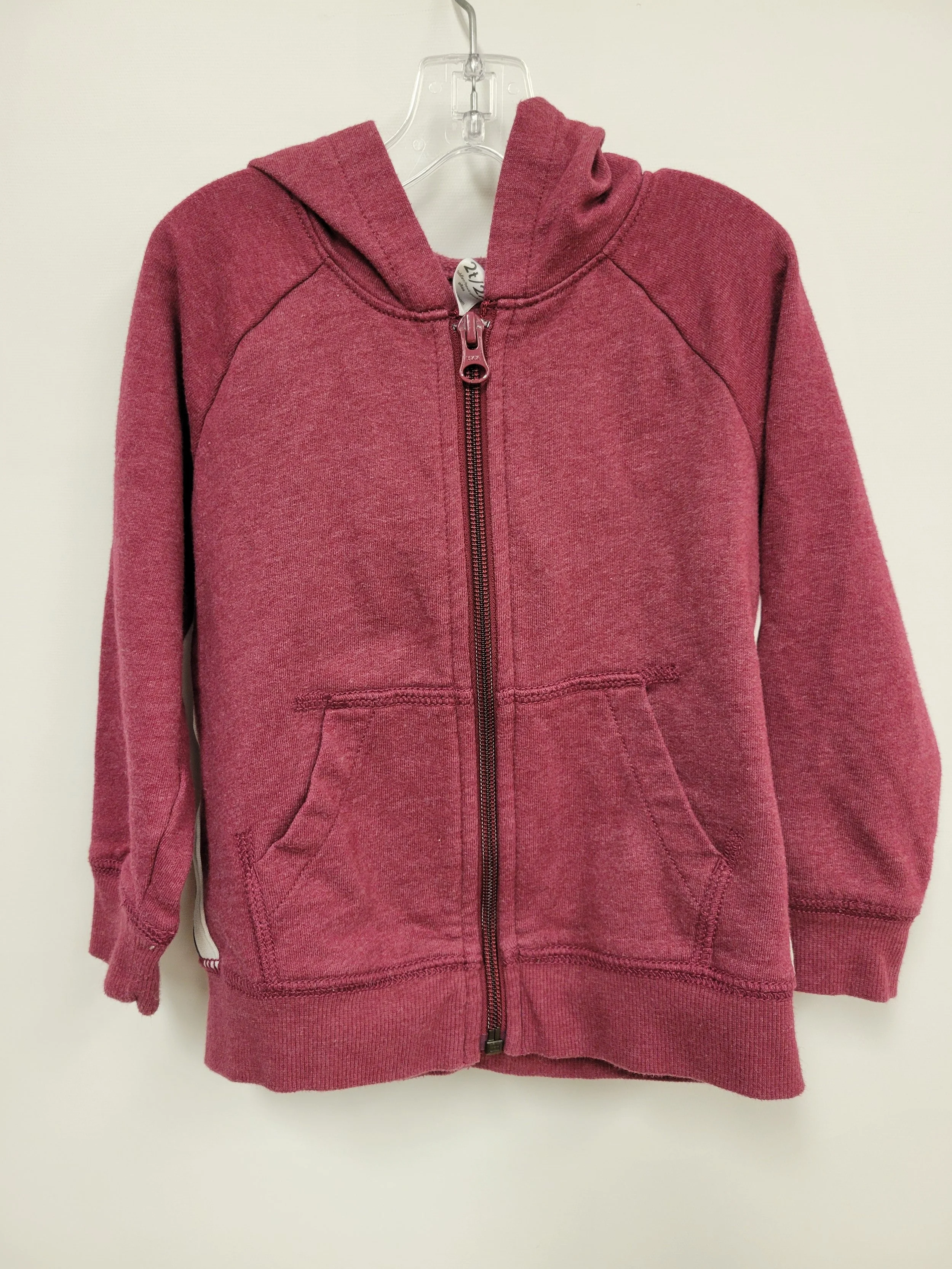 Coton ouaté à capuche cerise zippé, Carter's, 2 ans