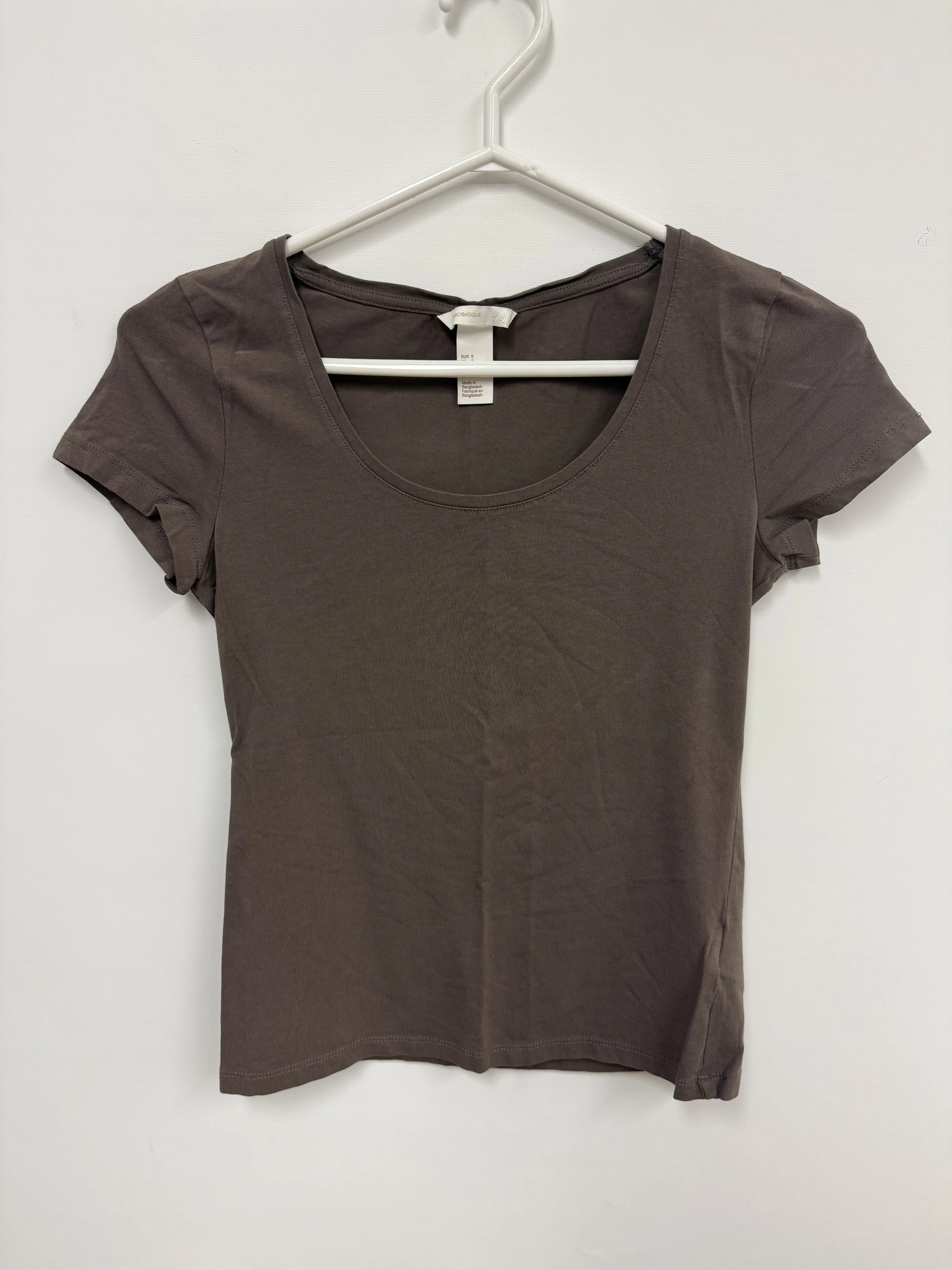 T-shirt brun, H&M, Small