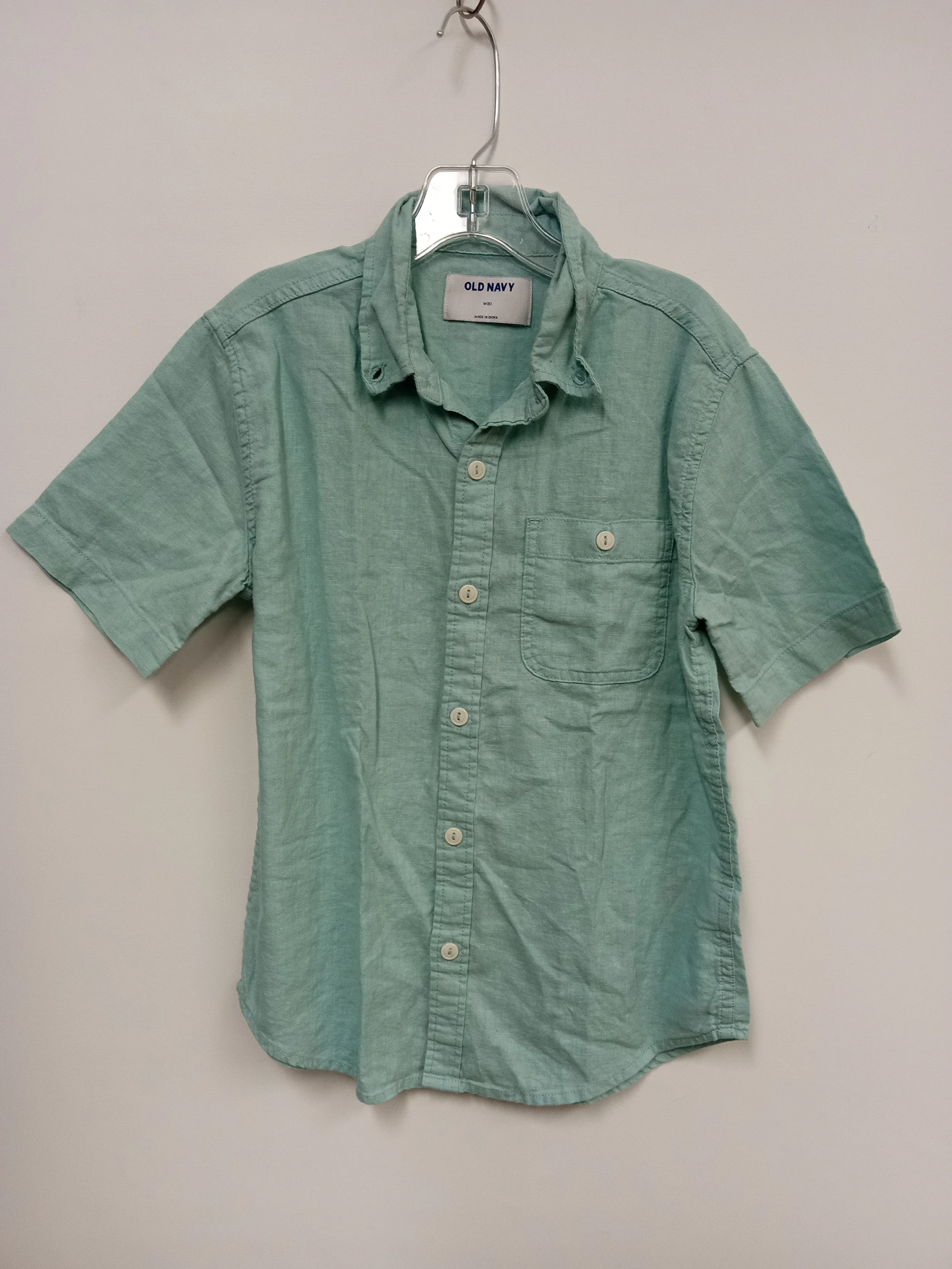 Chemise manches courtes, turquoise, Old Navy, 8 ans
