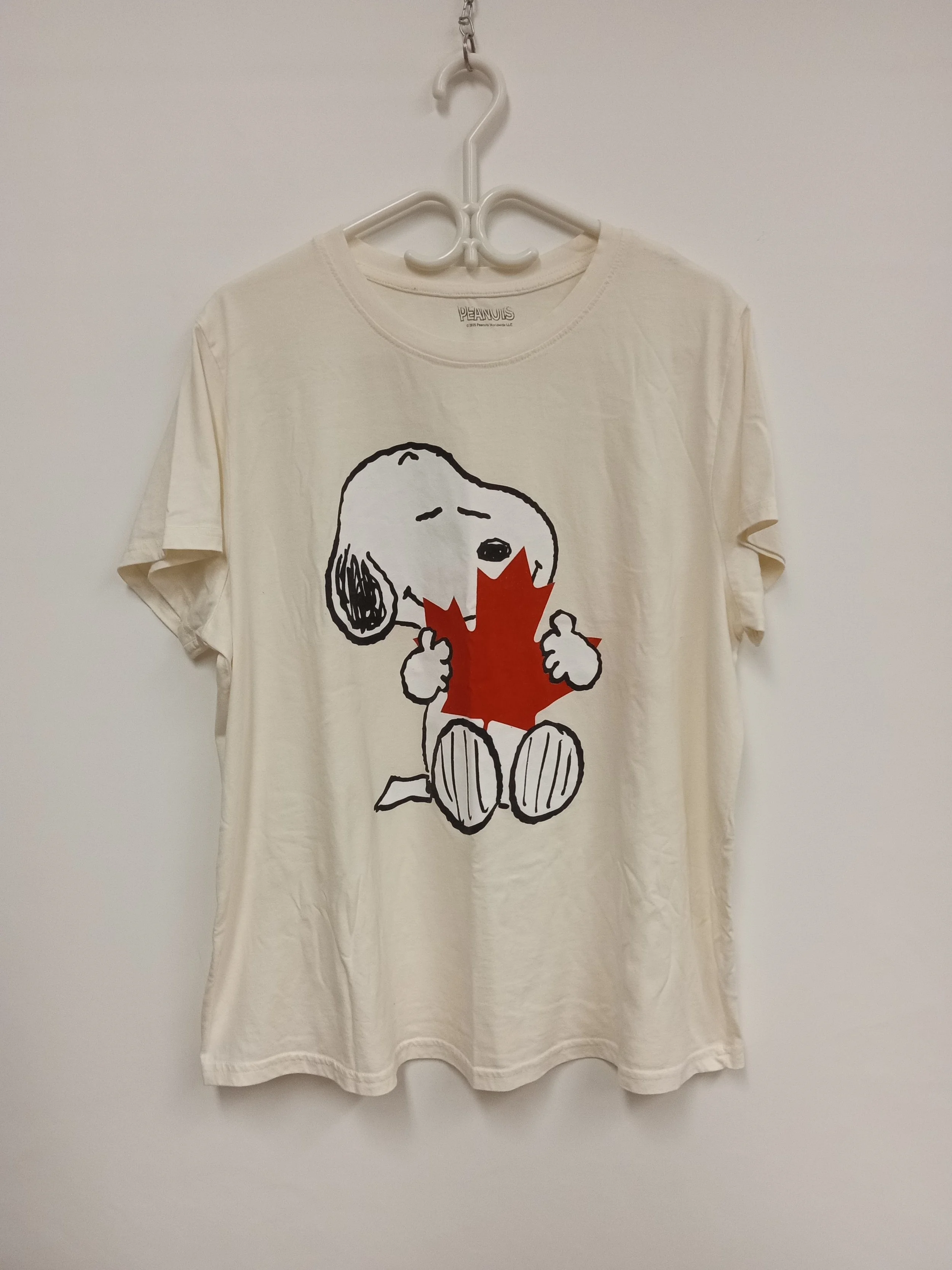 T-shirt ivoire, motif Snoopy, Peanuts, Taille 2XL