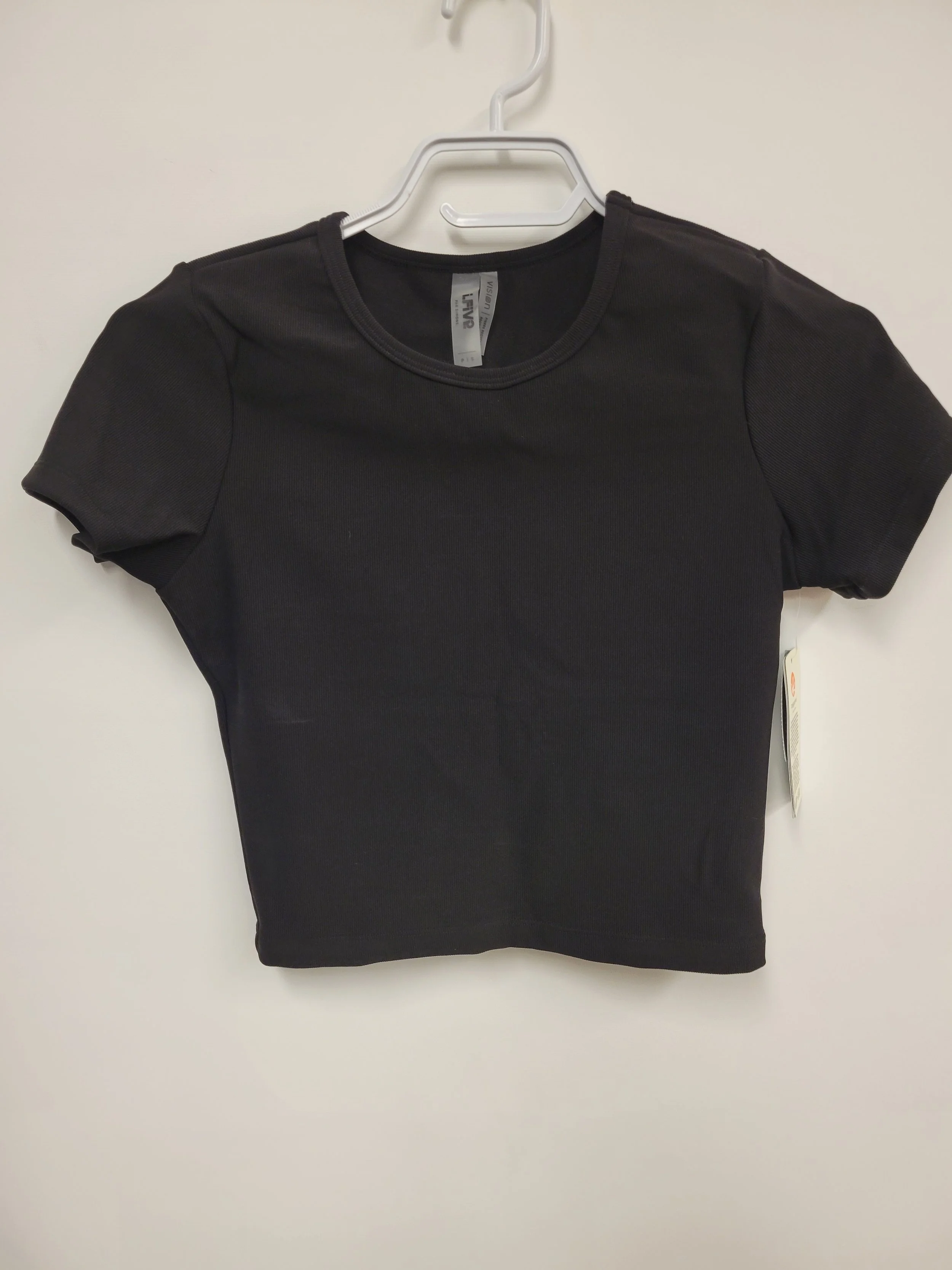 NEUF - T-shirt noir court, i-Five, S