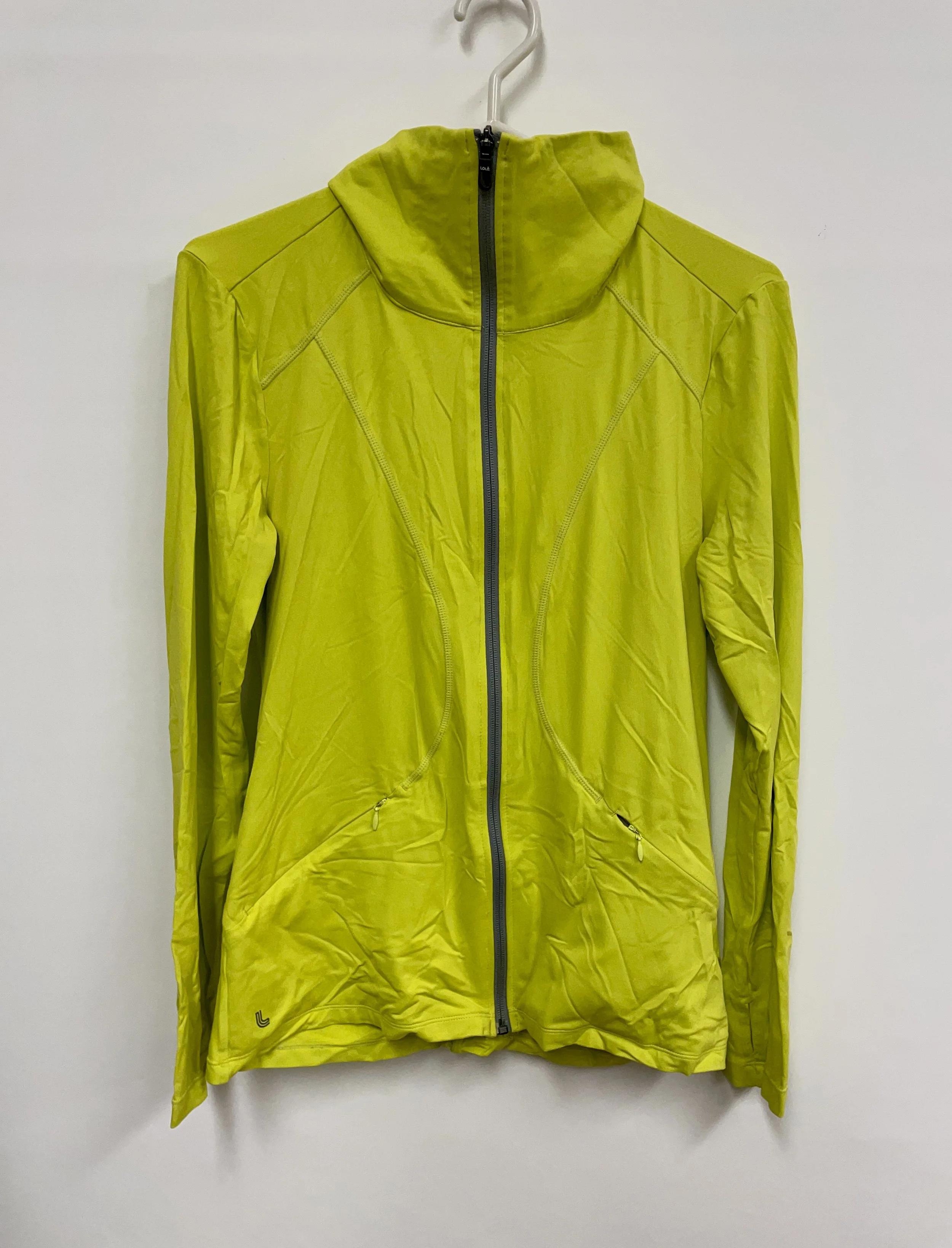 Veste mince vert pomme, LOLË, en nylon, taille L.