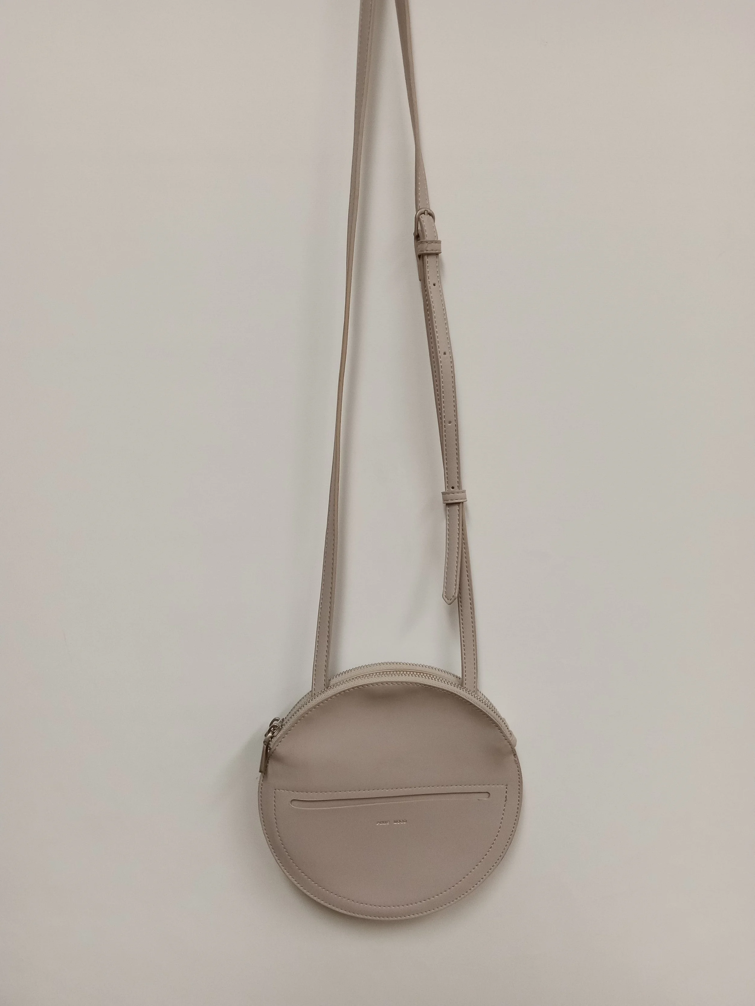 Sac à main gris/beige rond, Pixie Mood, largeur 8 po