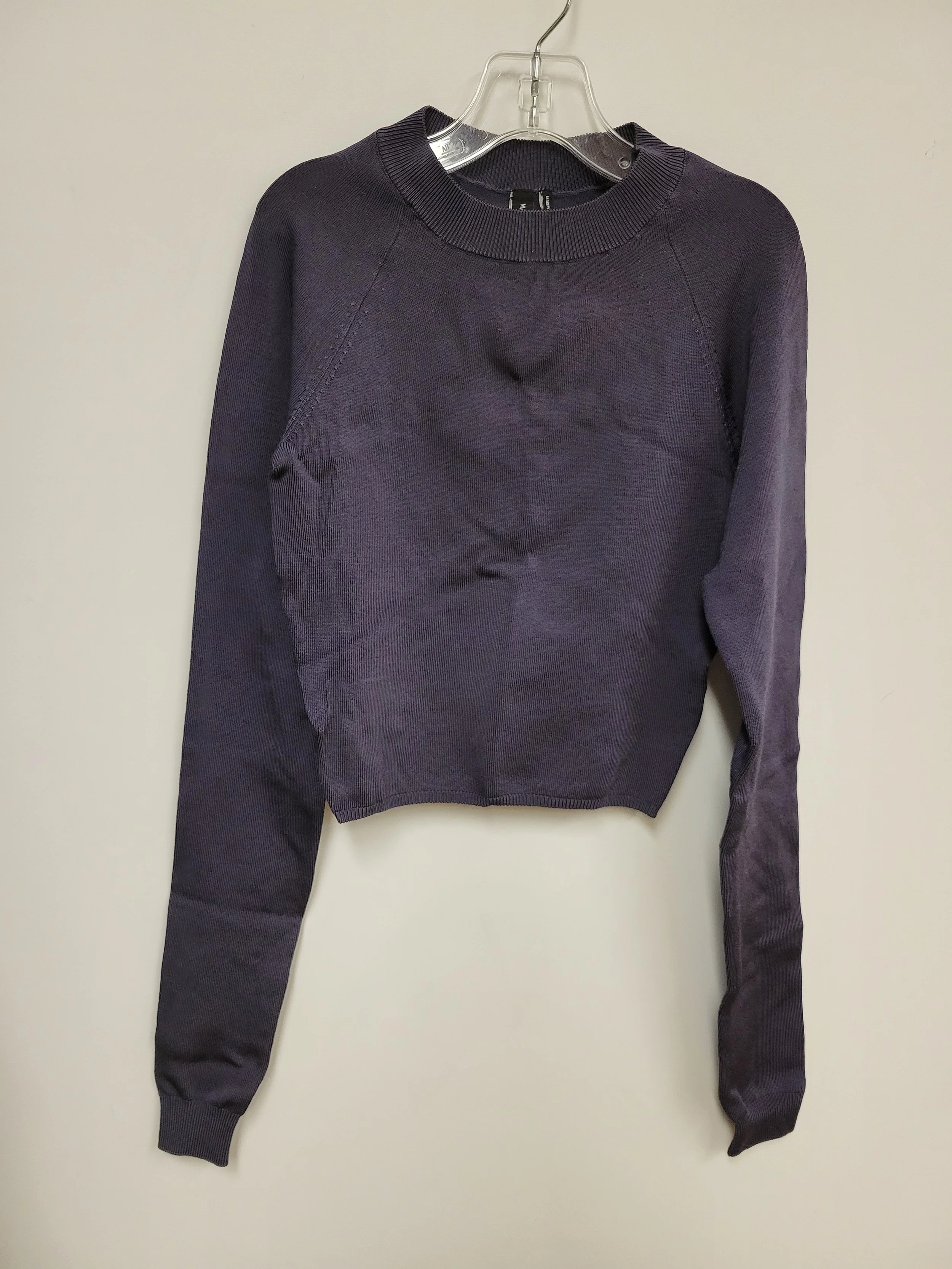 Ensemble chandail et jupe en tricot mauve-gris, Marciano, XS