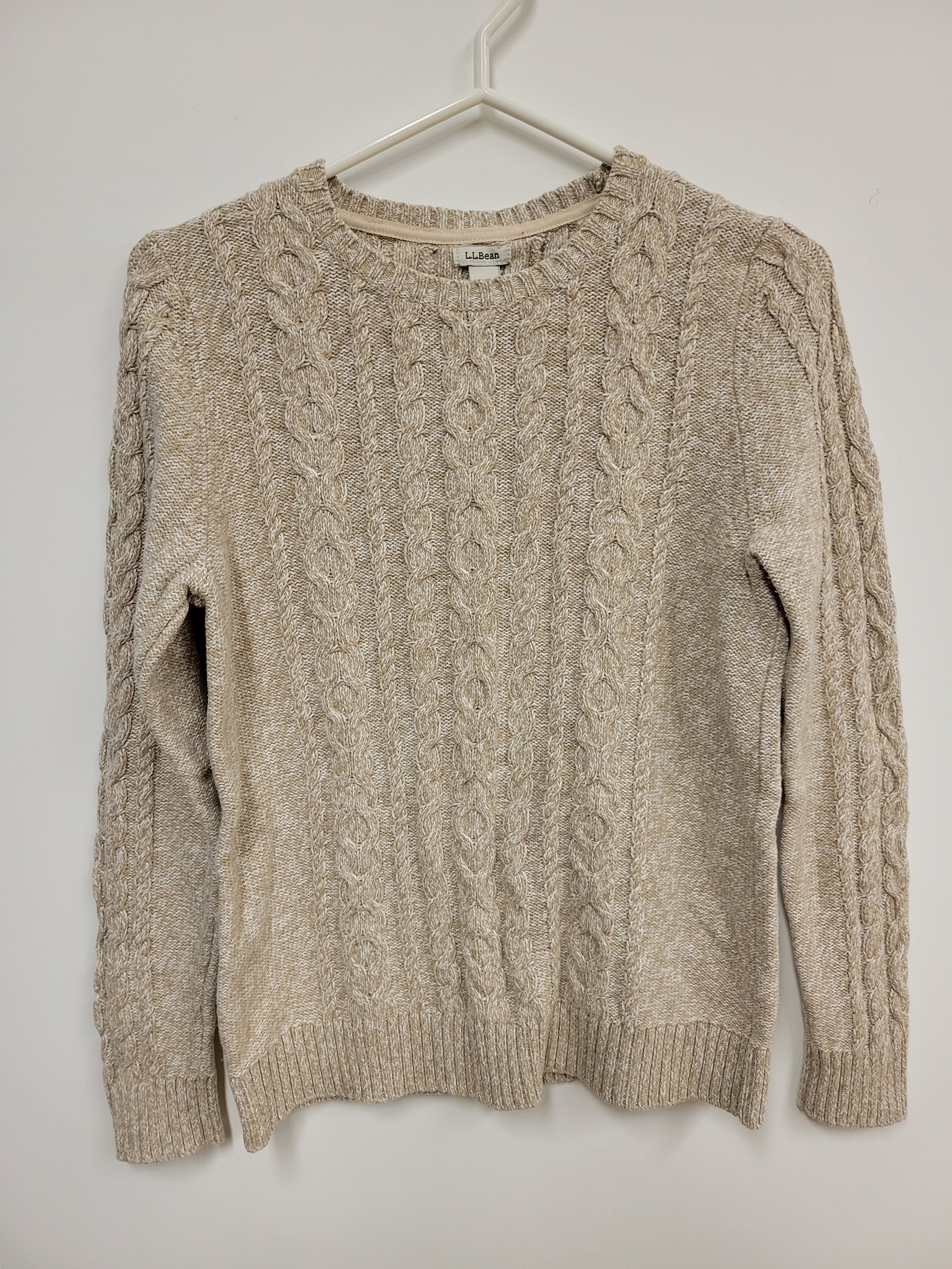 tricot beige l.l. bean, taille M