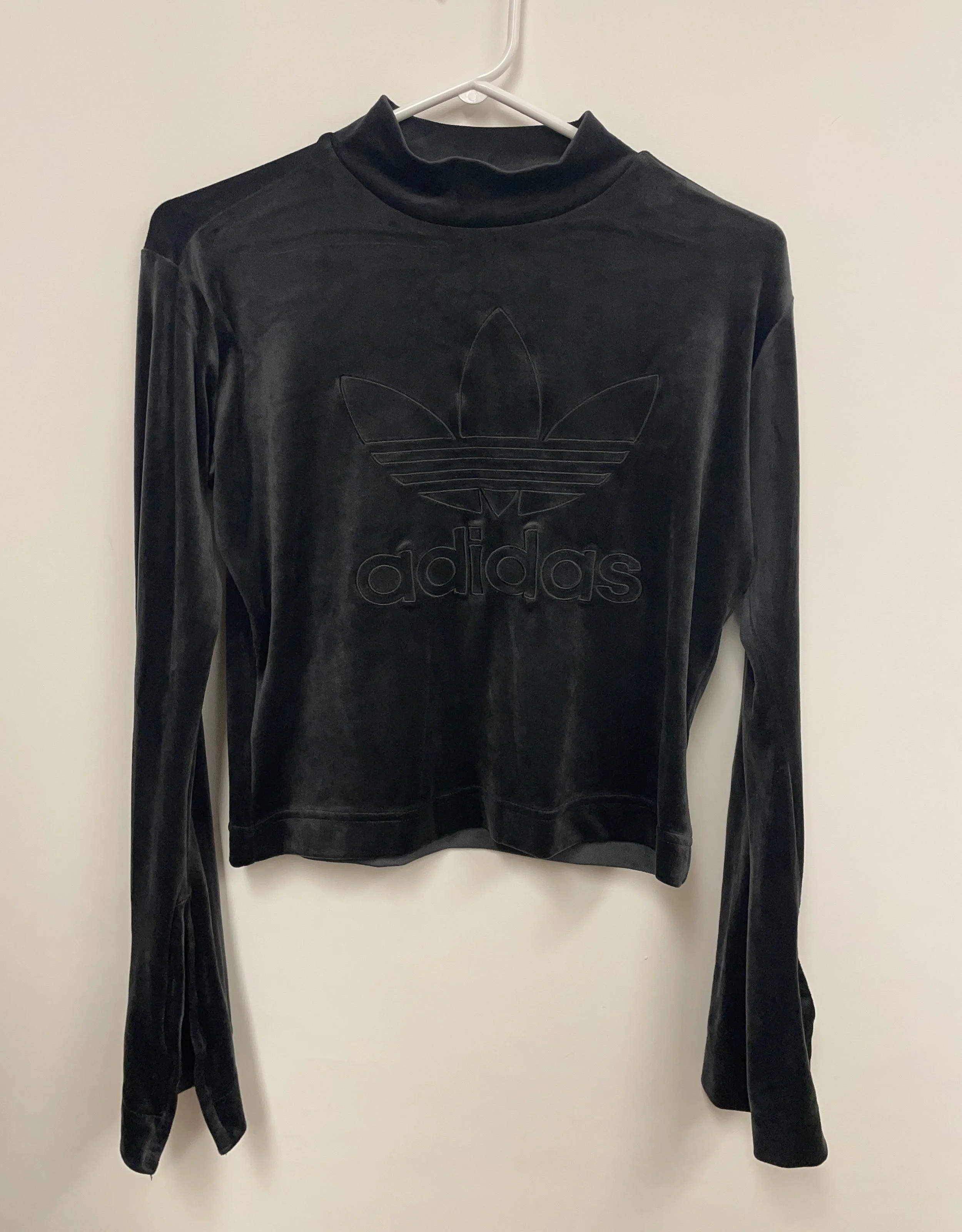 Chandail en velours noir, ADDIDAS, S