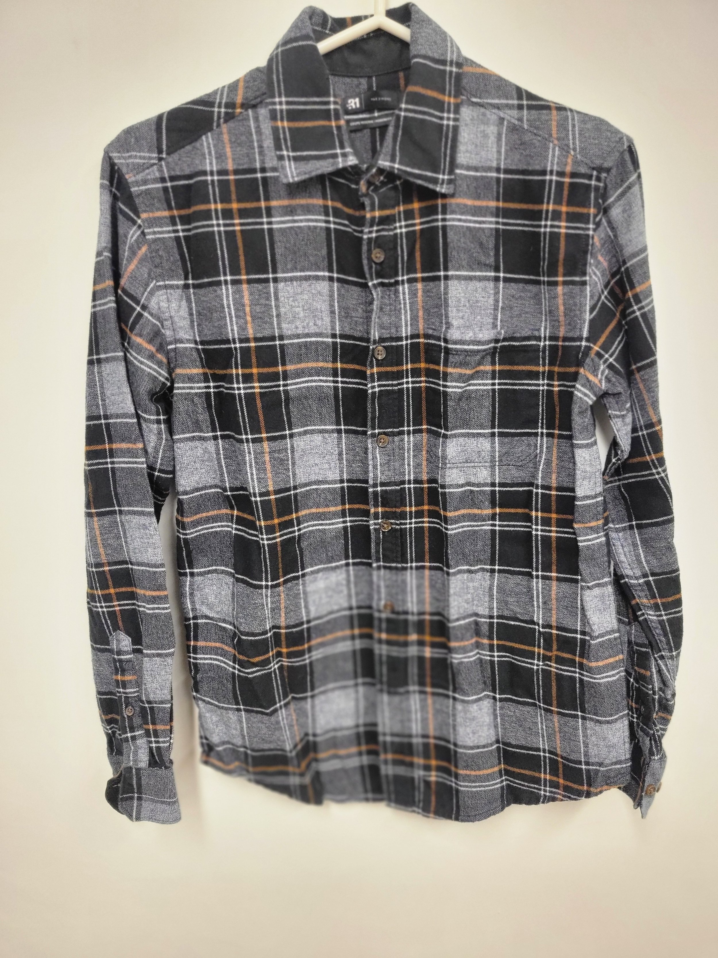 chemise à carreaux en flanelle, le 31, S