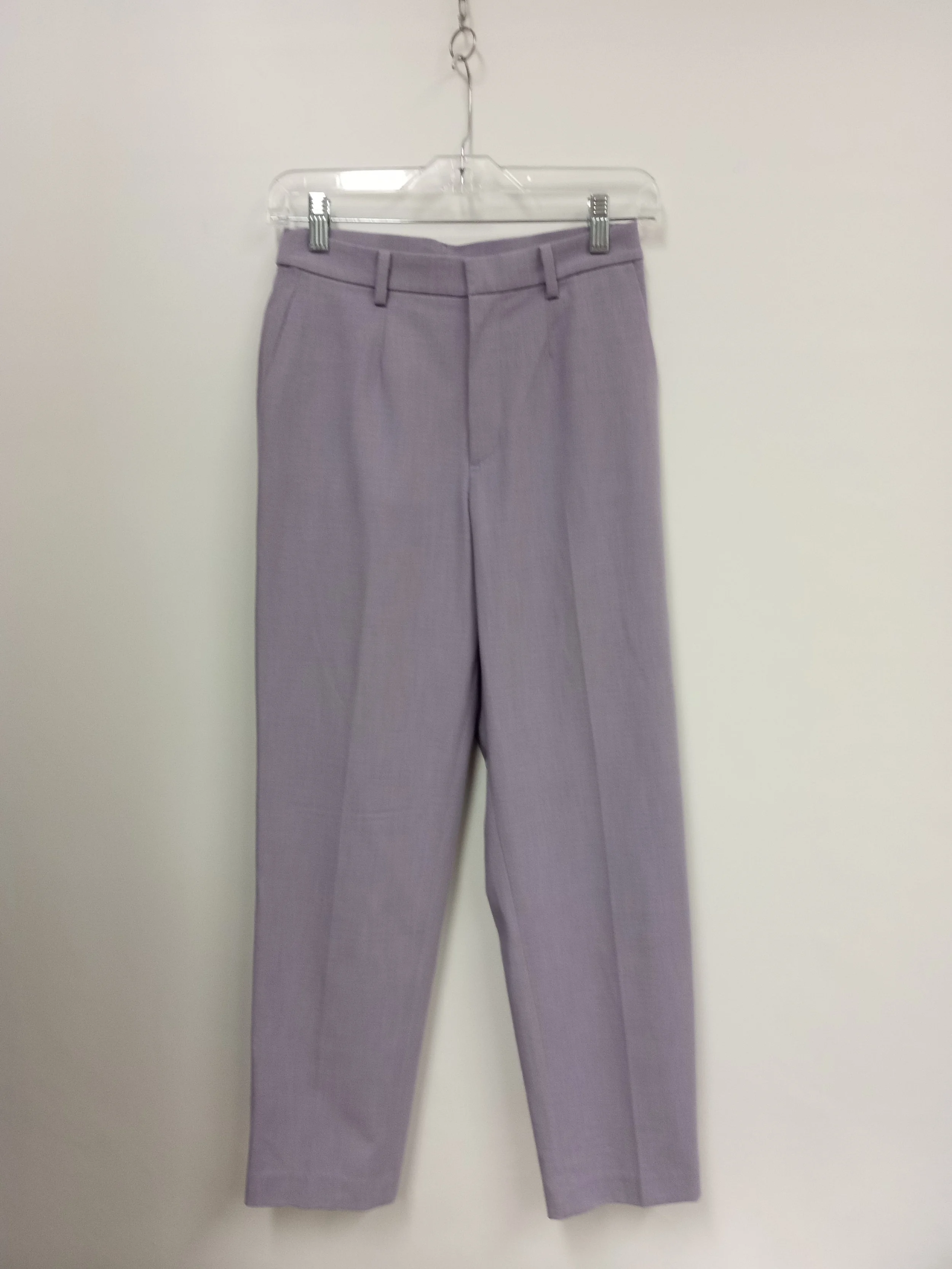 Pantalon jambes droites (Polyester/Rayonne/Spandex), Lilas, UNIQLO, XS