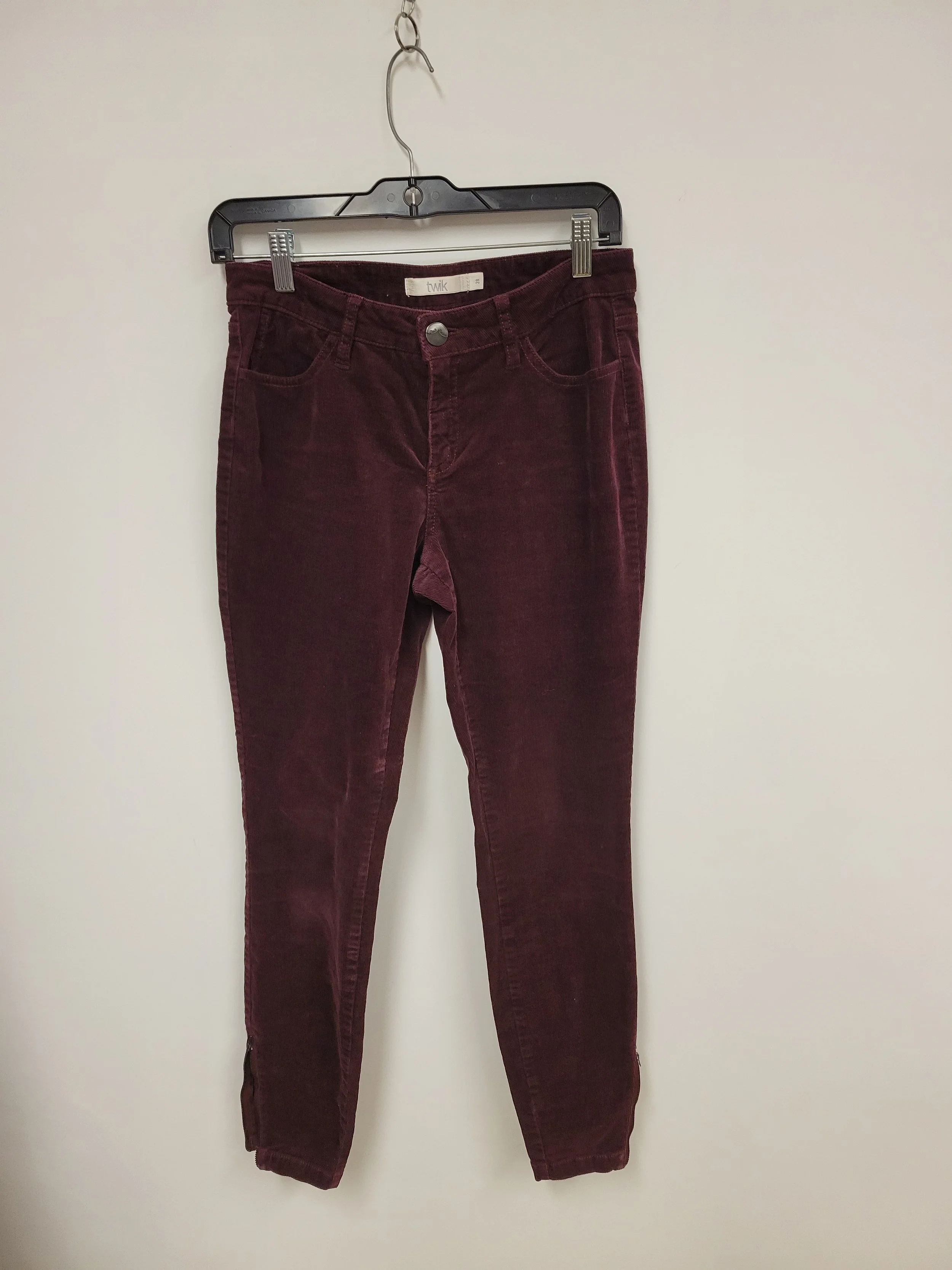 Pantalon corduroy rouge foncé, Twik, taille 28
