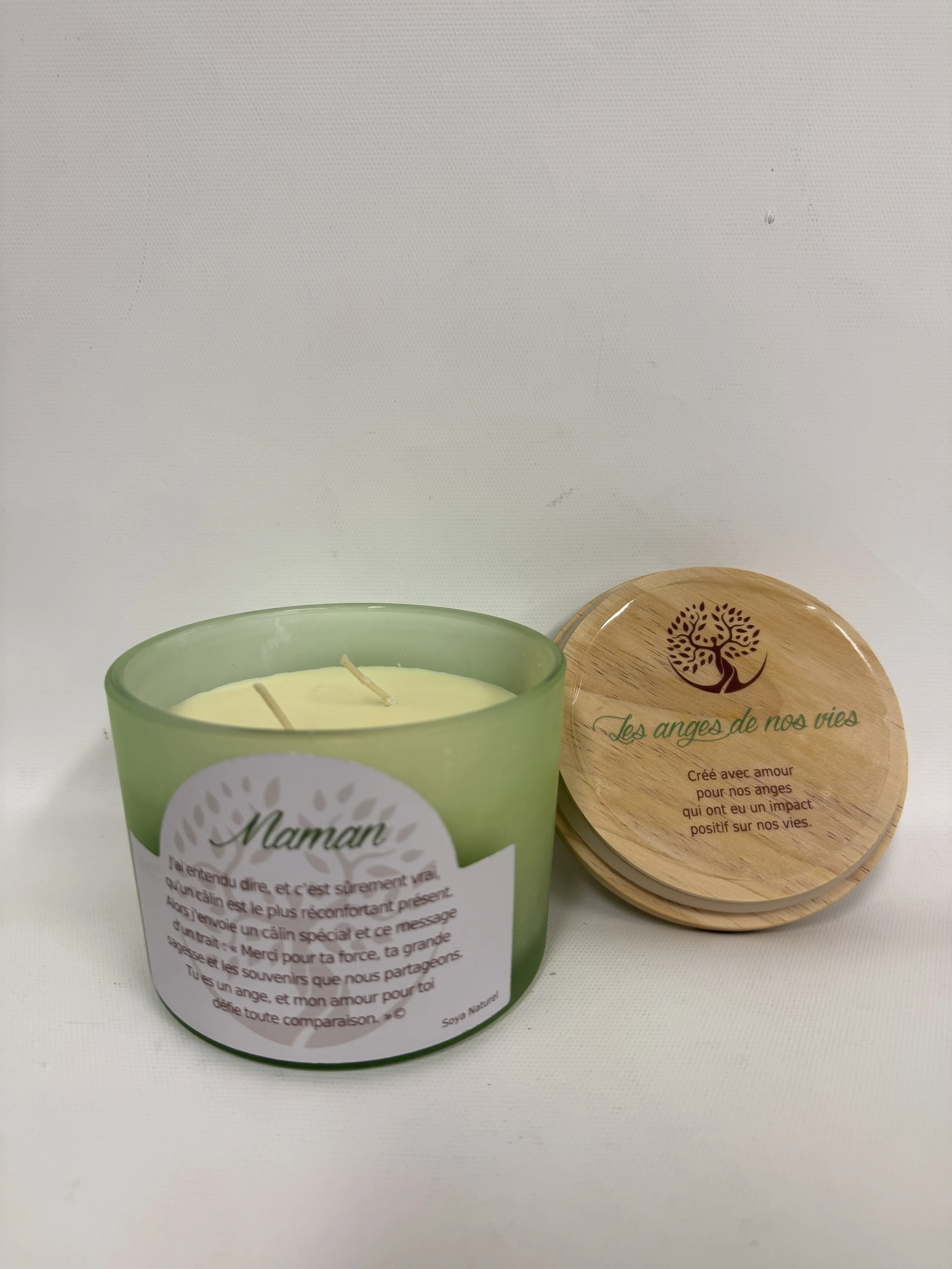 NEUF - Chandelle « Maman » non parfumé, soya
