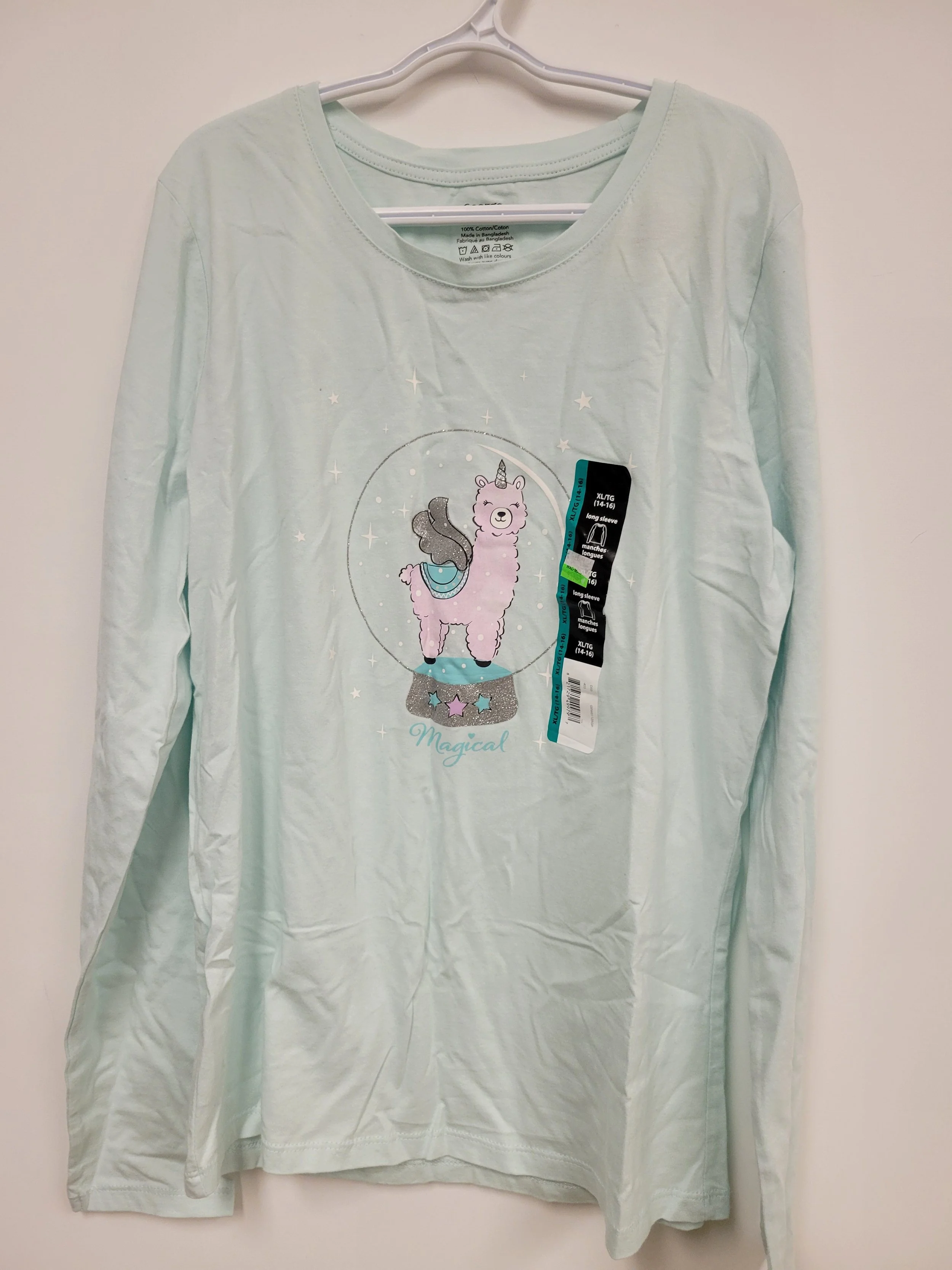 Chandail vert pâle, George, 14-16 ans