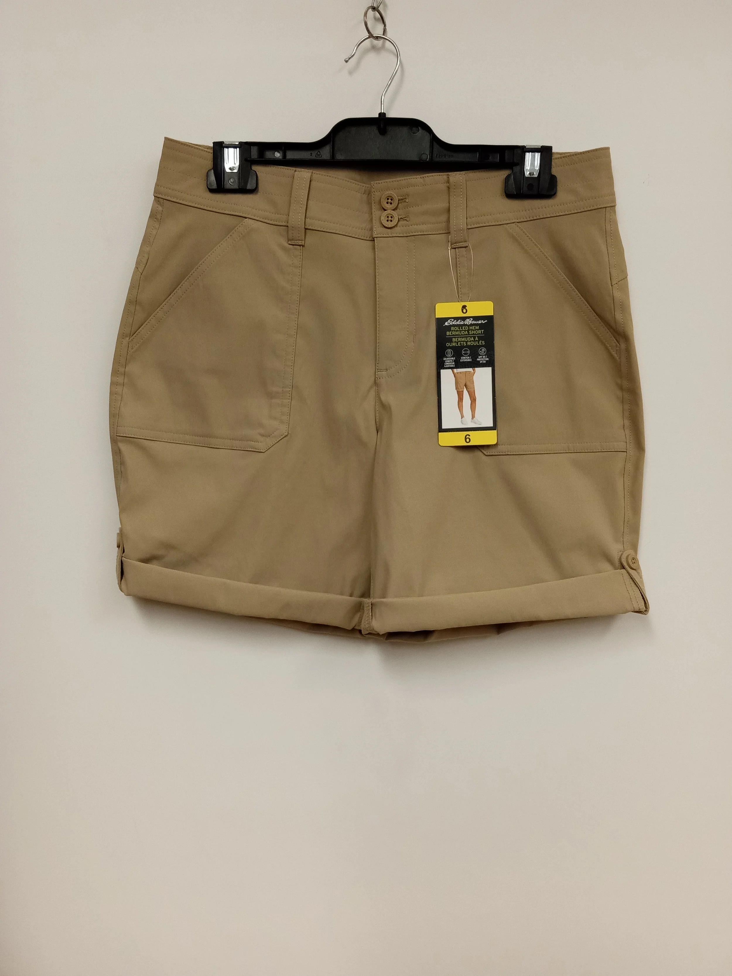 Short NEUF, beige, Eddie Bauer, Taille 6
