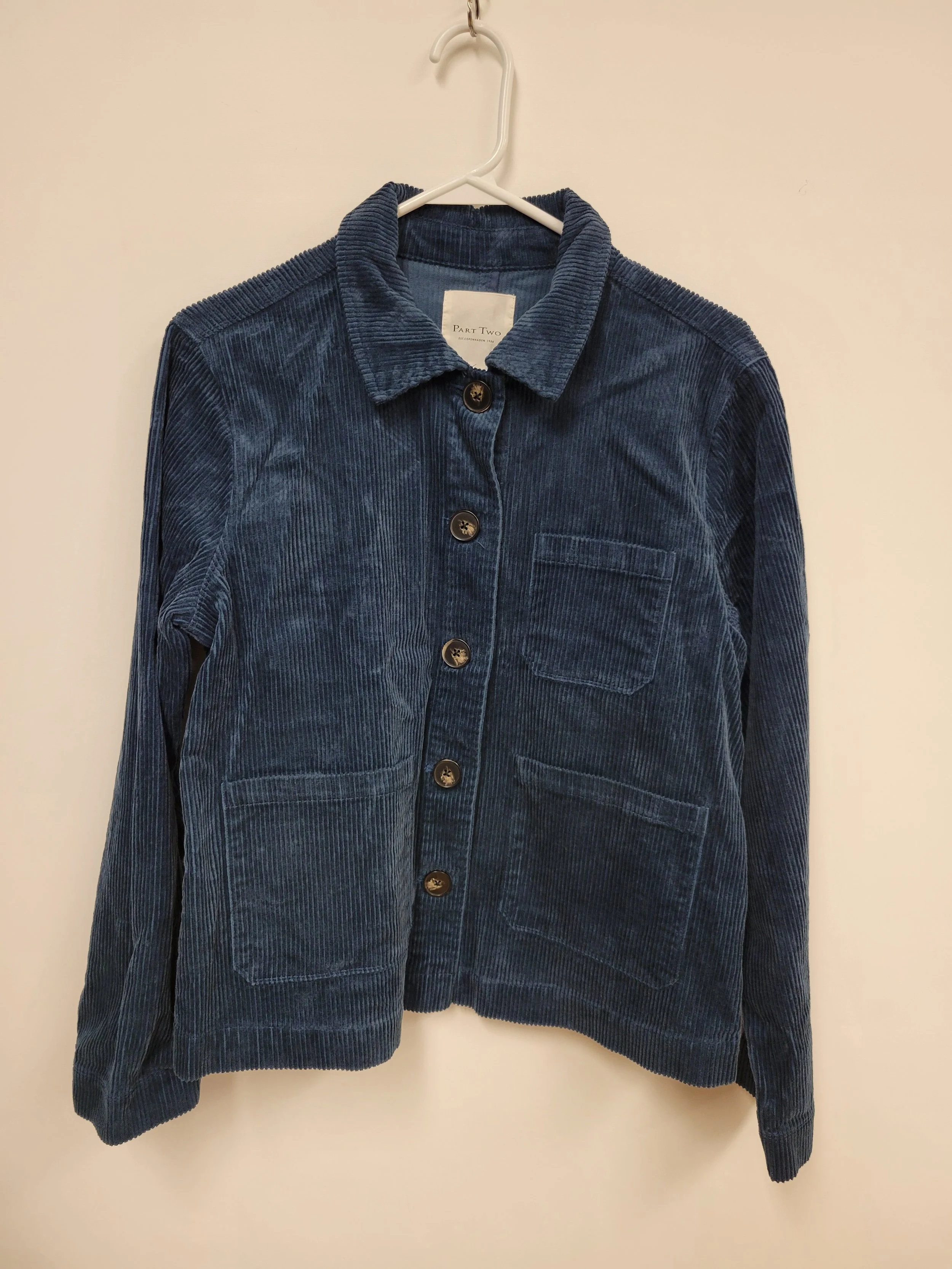 Chemise en velours côtelé bleu, Part Two, taille 36