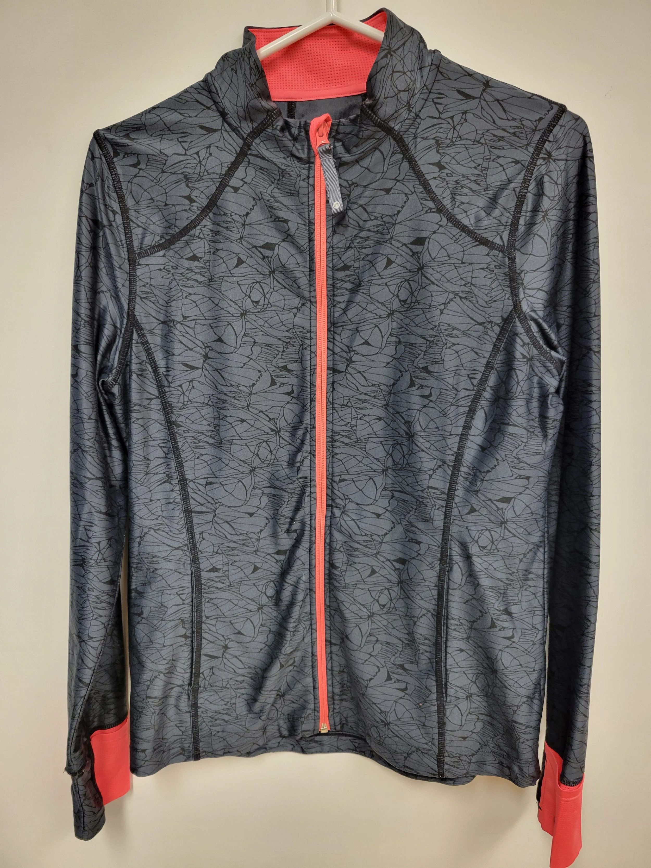 Veste sport zippée, motif gris et noir, Mondetta, M