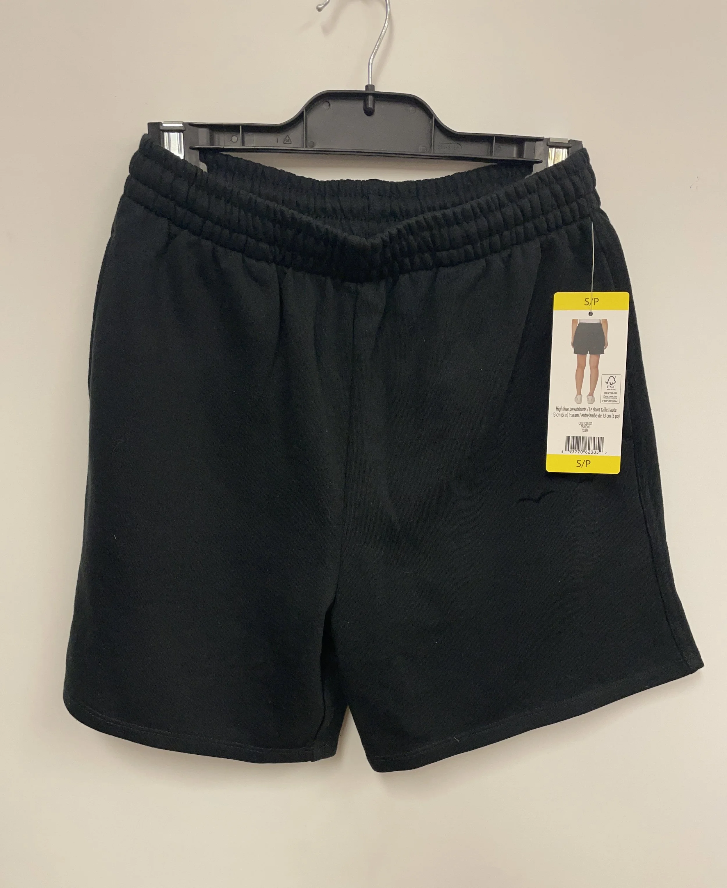 NEUF, short noir de sport, LAZYPANTS, coton et polyester, S.