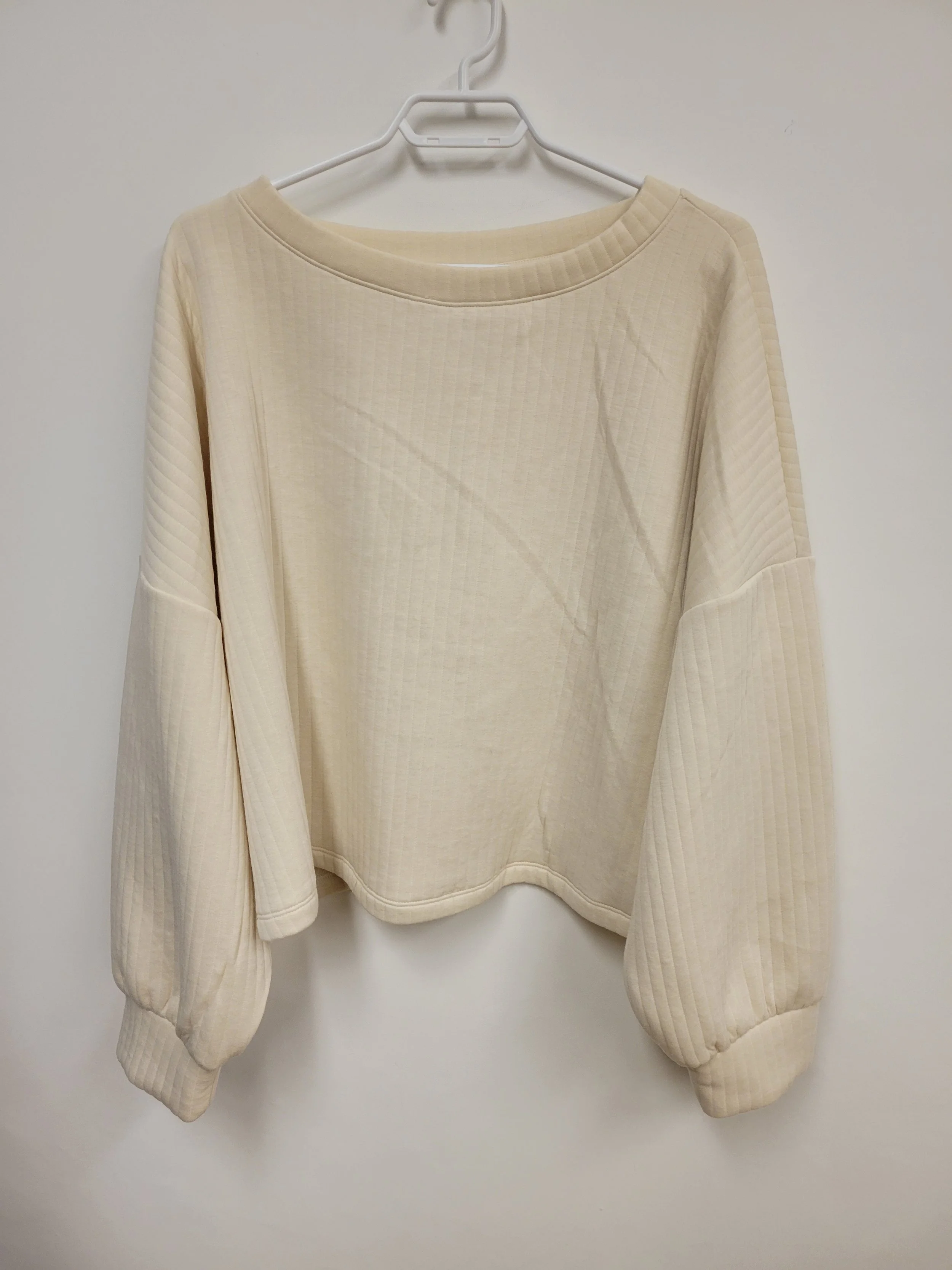 Chandail crème en molleton, tissu doux, Old Navy, 3X