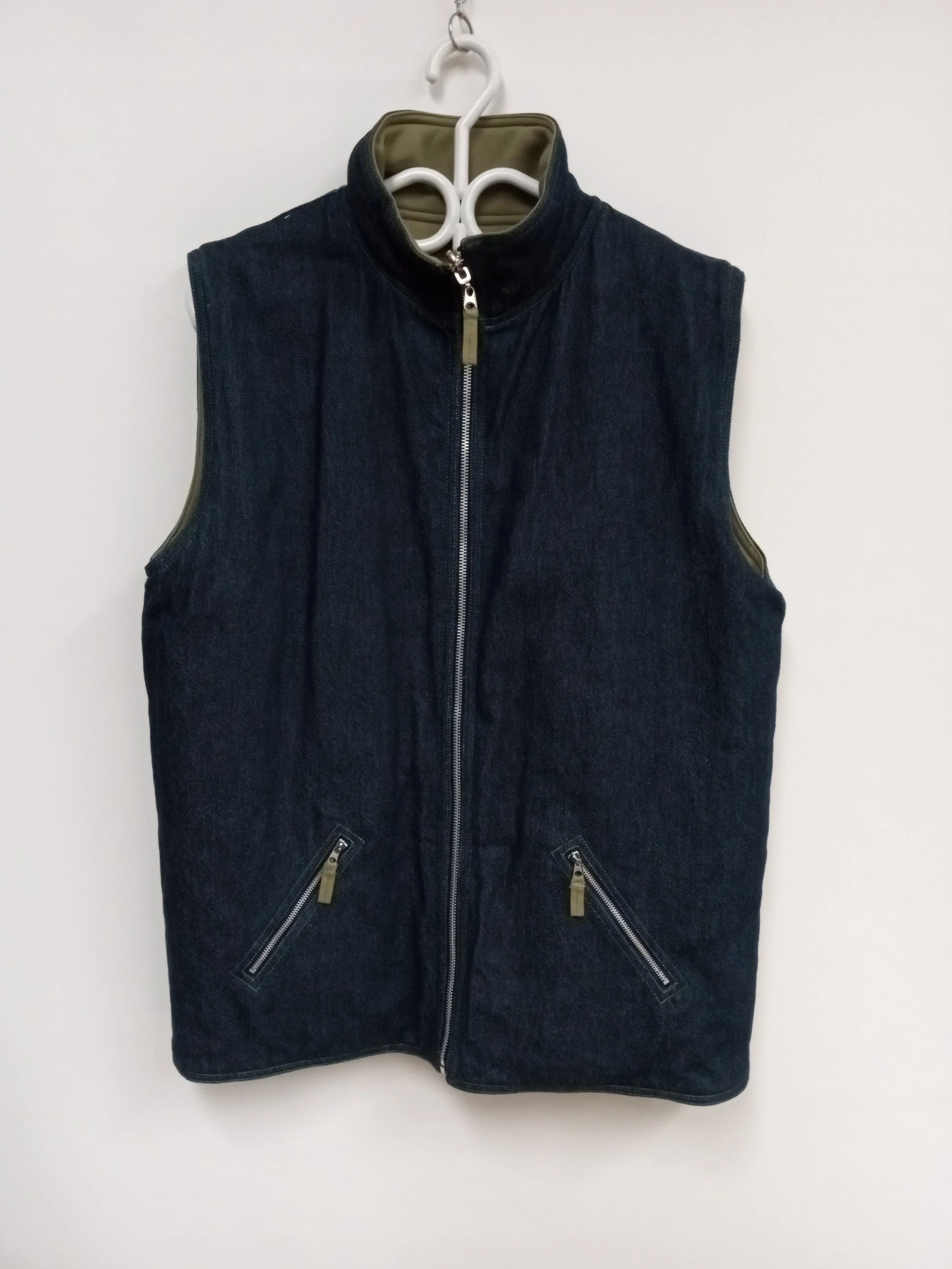 Veste en jeans sans manches, réversible, Spanner, M
