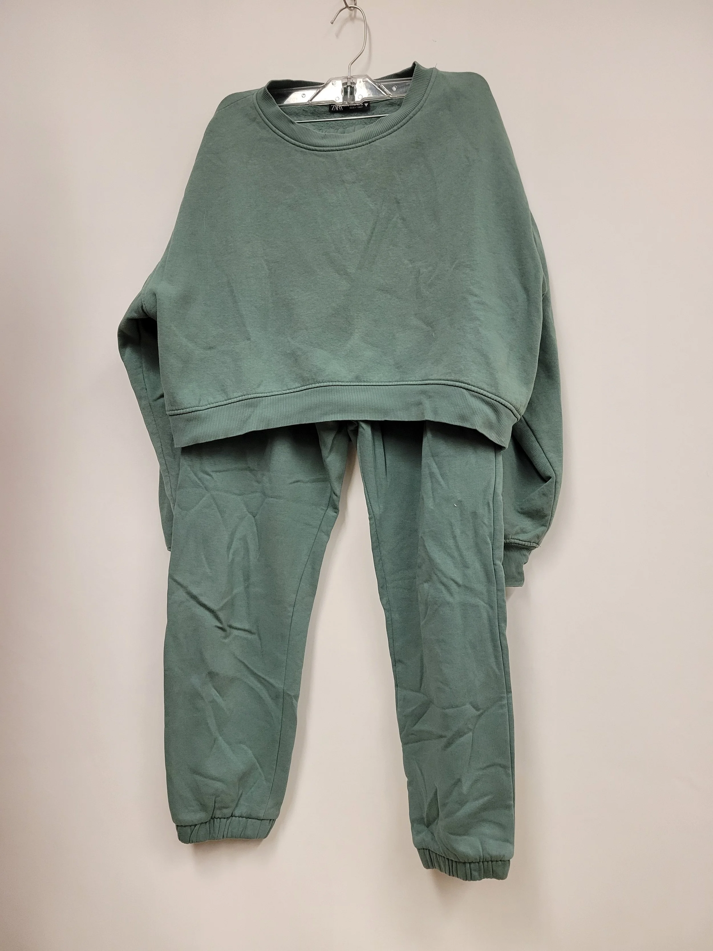 Ensemble coton ouaté vert bleuté, Zara, M (fait petit)