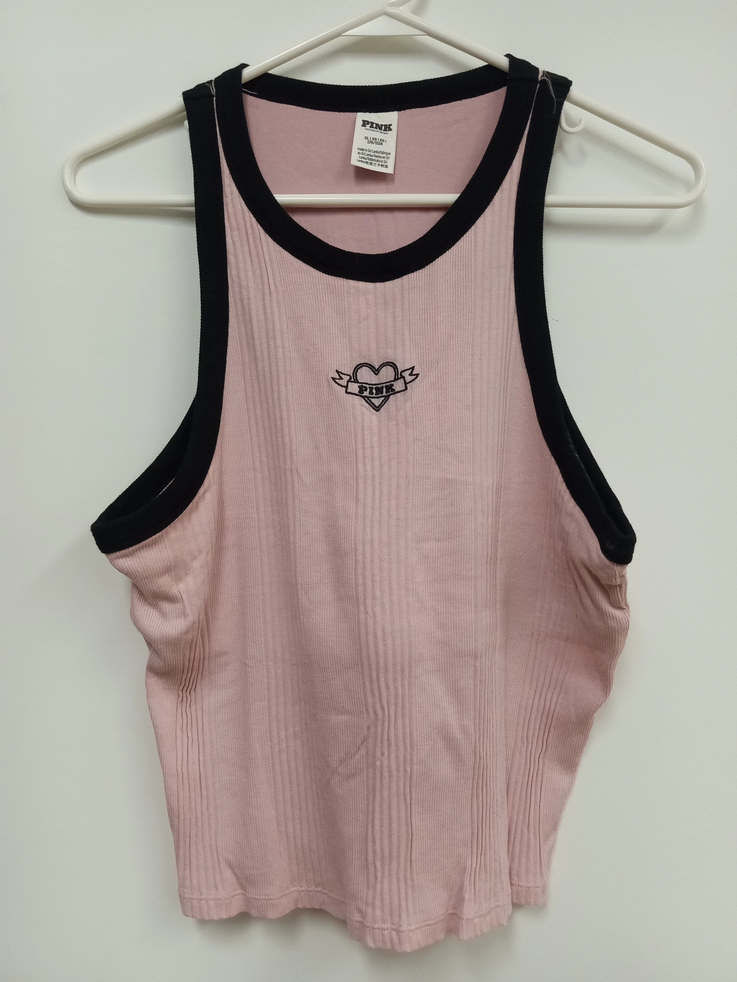 Débardeur rose et noir dit “PINK”, Pink by Victoria's Secret, XL