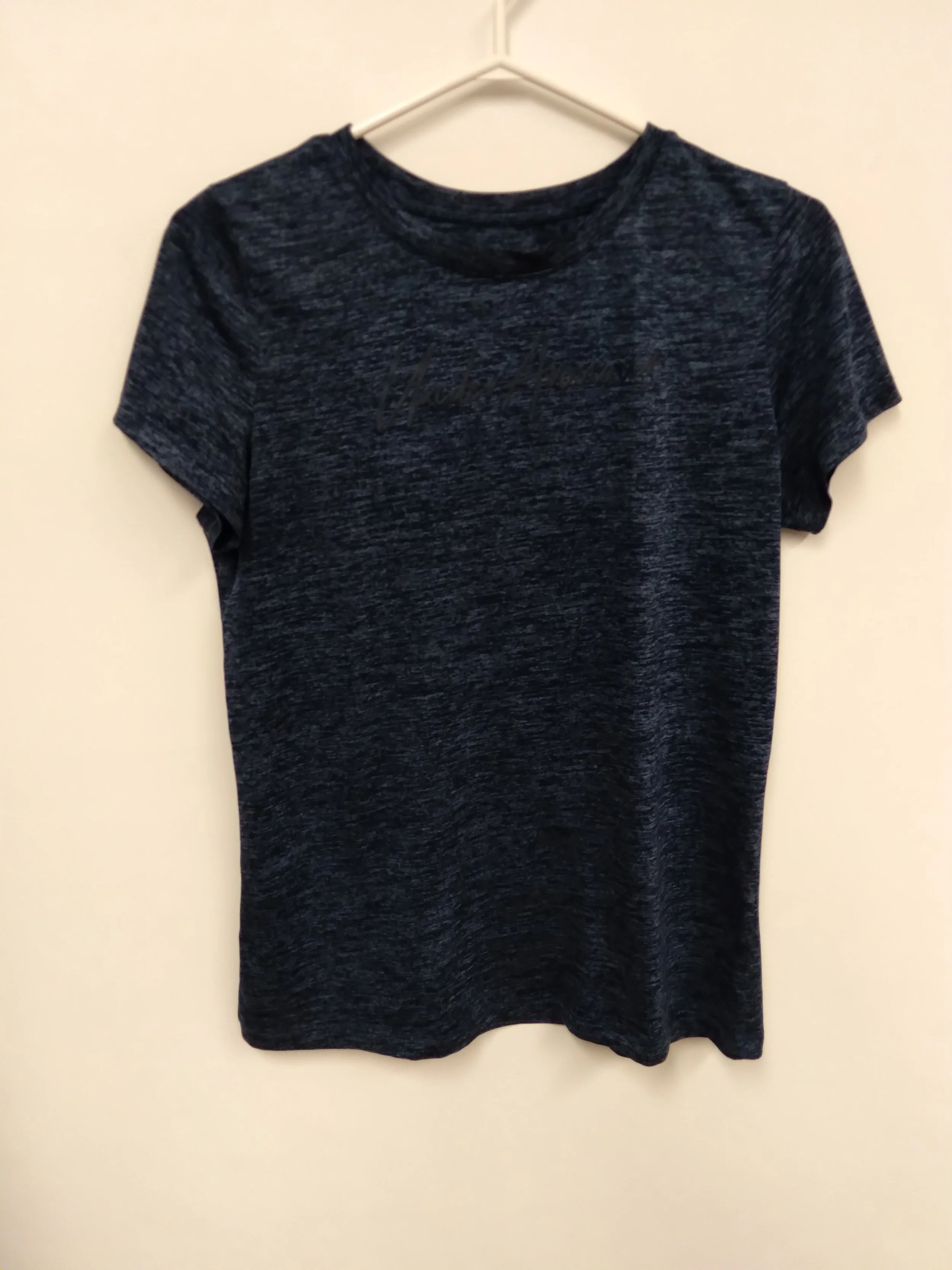t-shirt noir chiné, under armour, M